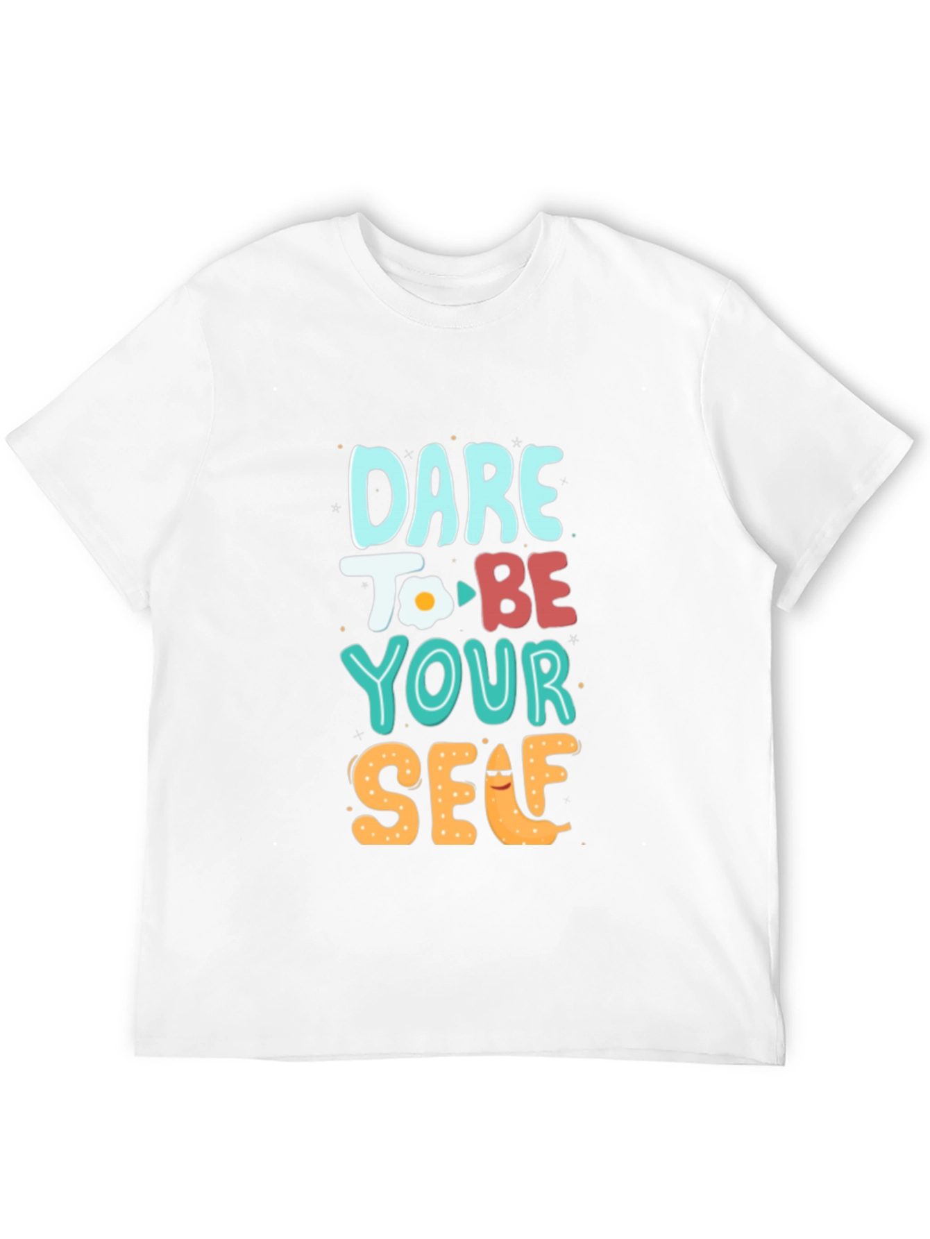 Black Dare to Be Yourself Graphic Tee - Black view 12