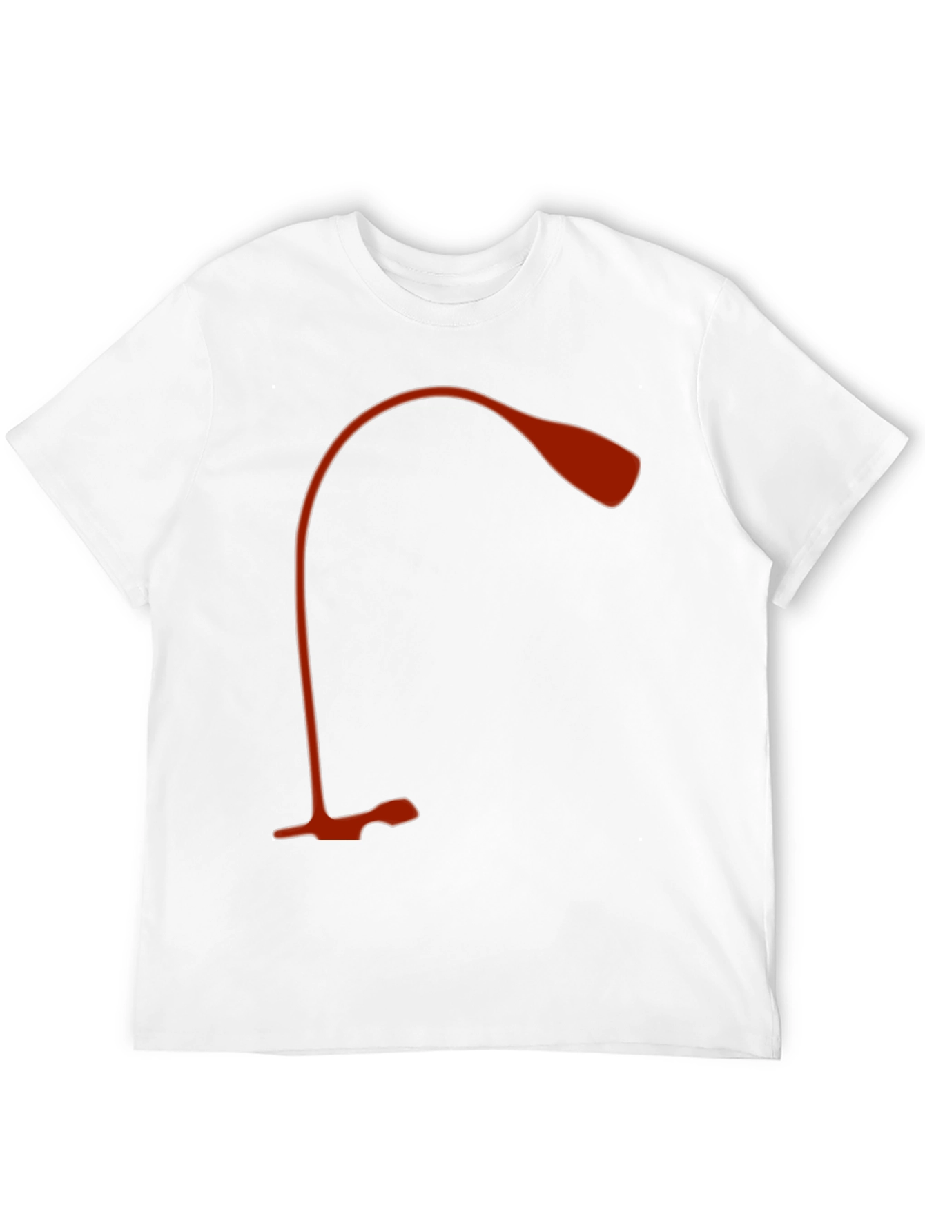 Black Modern Desk Lamp Graphic Tee - Black Cotton Shirt view 12