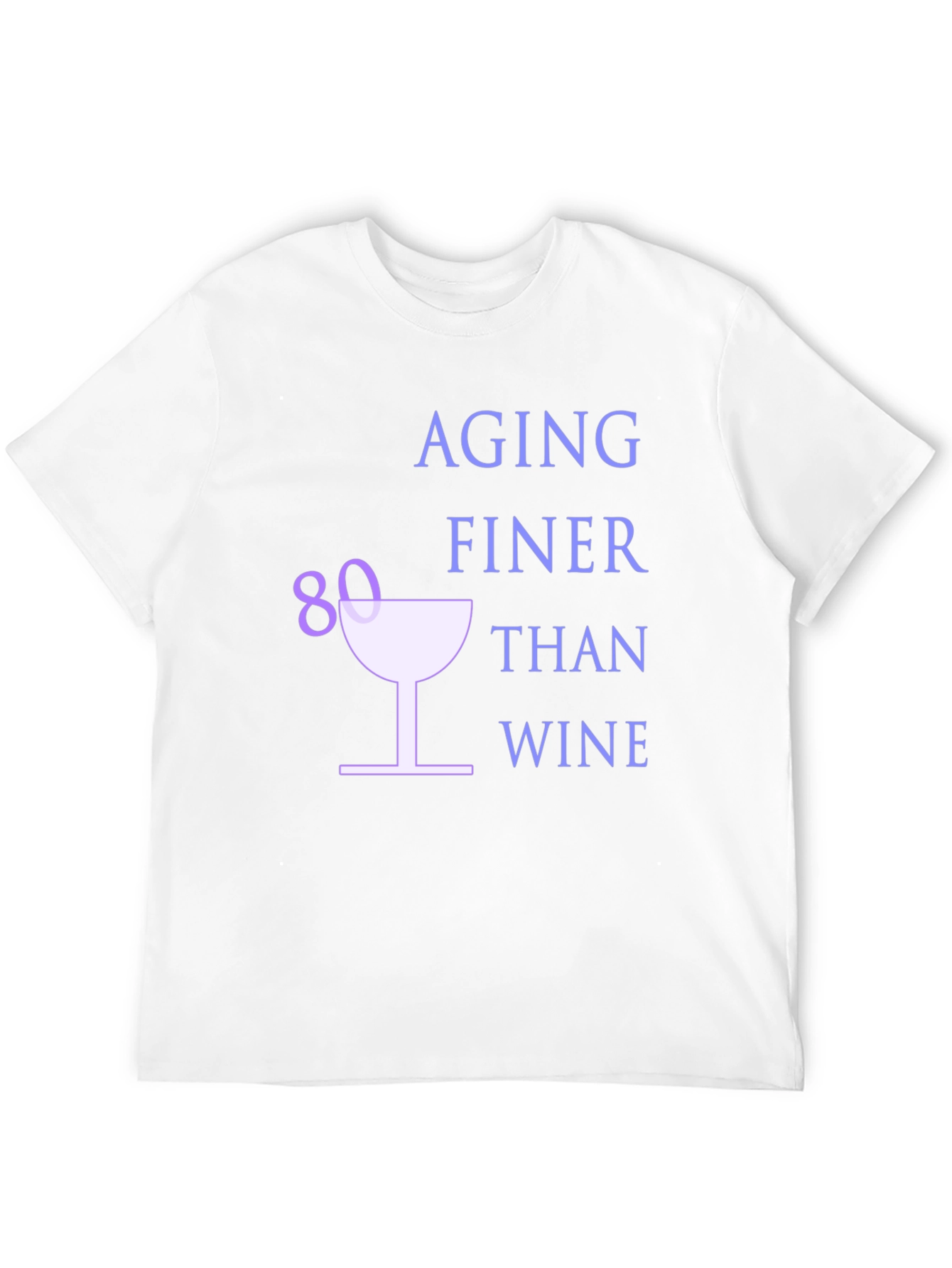 Black Aging Finer Than Wine 80th Birthday T-Shirt view 12