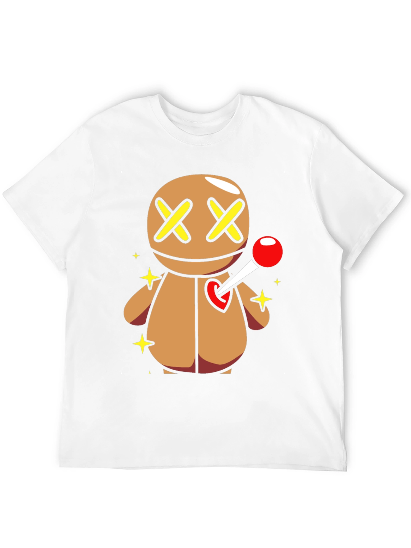 Black Voodoo Doll Graphic Tee - Novelty T-Shirt view 12