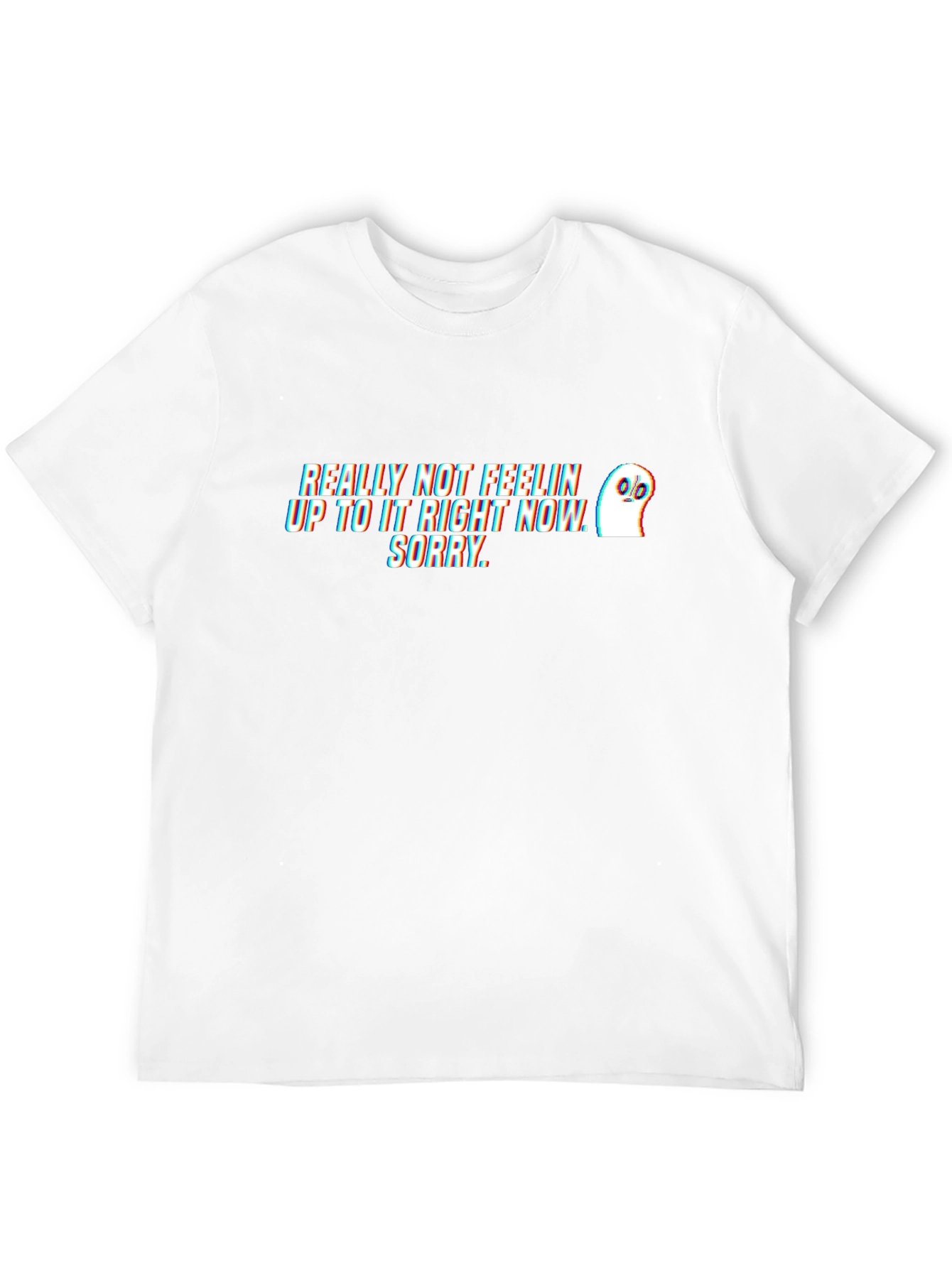 Black Not Feelin' It Ghost Graphic Tee - Black view 12