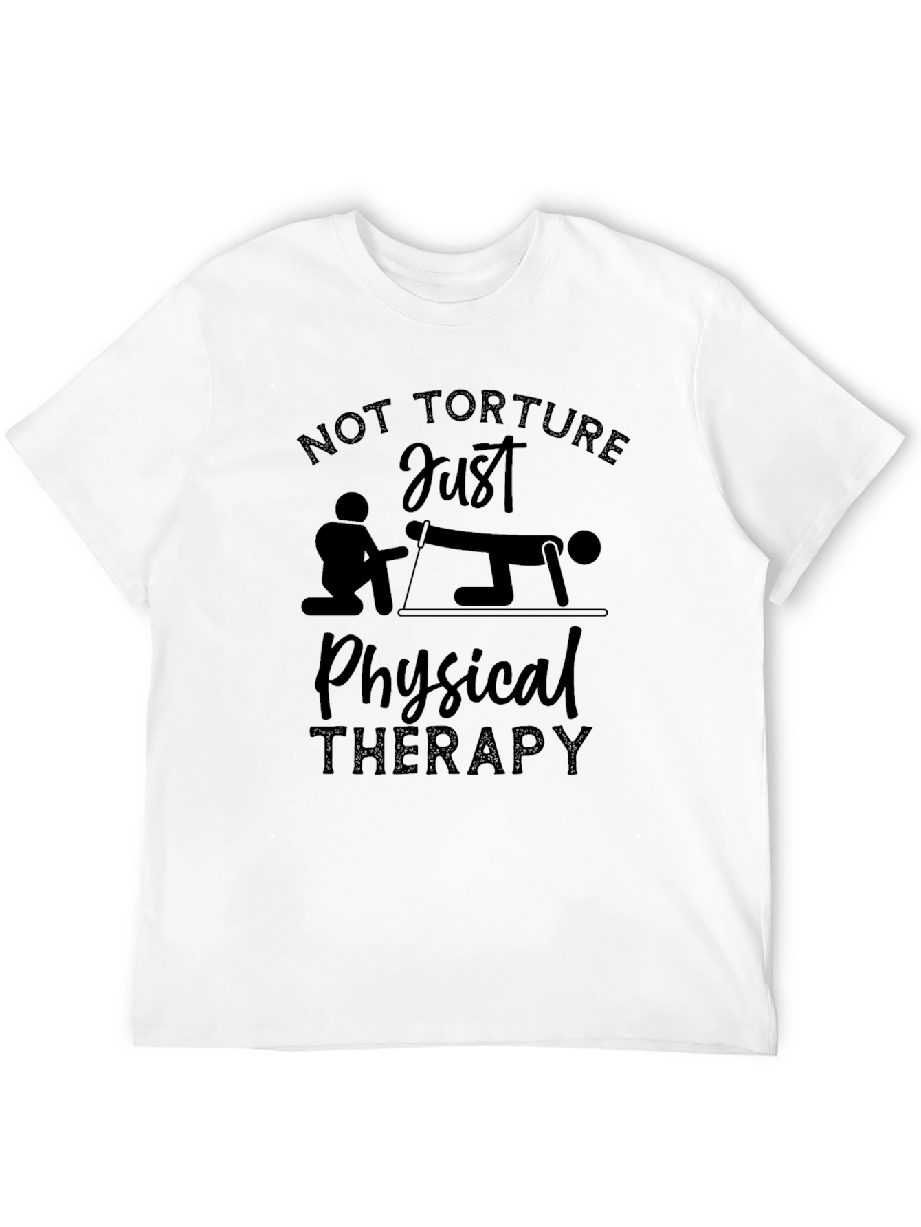 Black Physical Therapy T-Shirt - Funny PT Design view 12