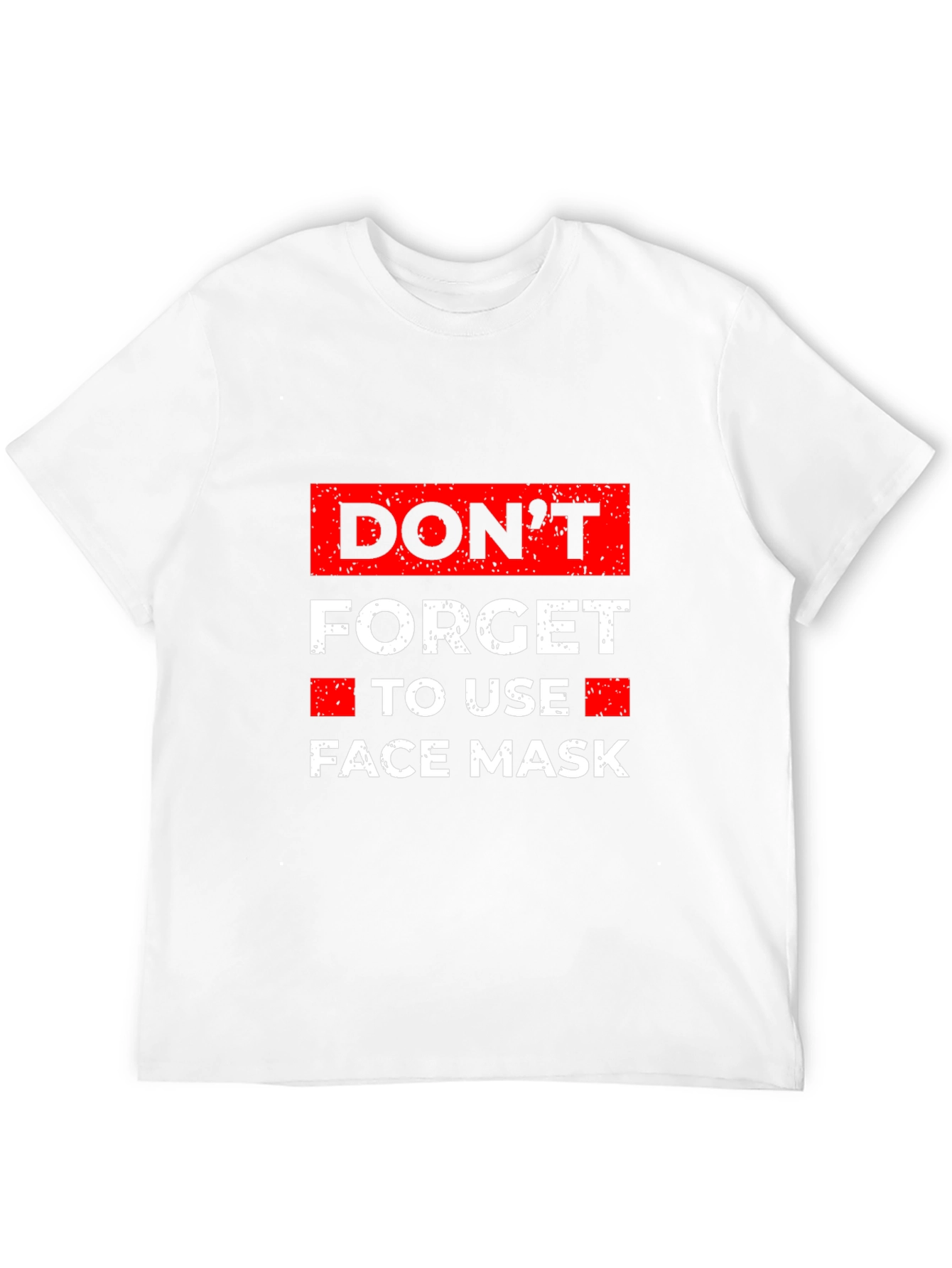 Black Don't Forget Face Mask Graphic Tee - Black view 12