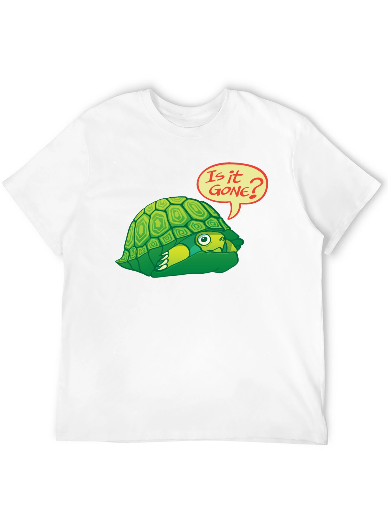 Black Funny Turtle Graphic T-Shirt - Is It Gone? view 12