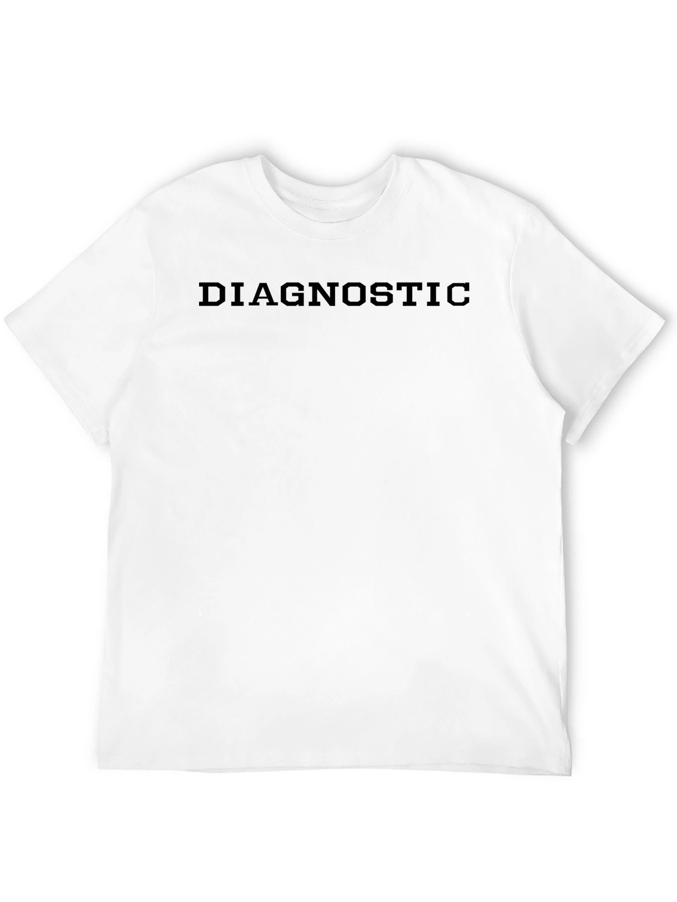 Black Diagnostic Black T-Shirt Casual Wear view 12