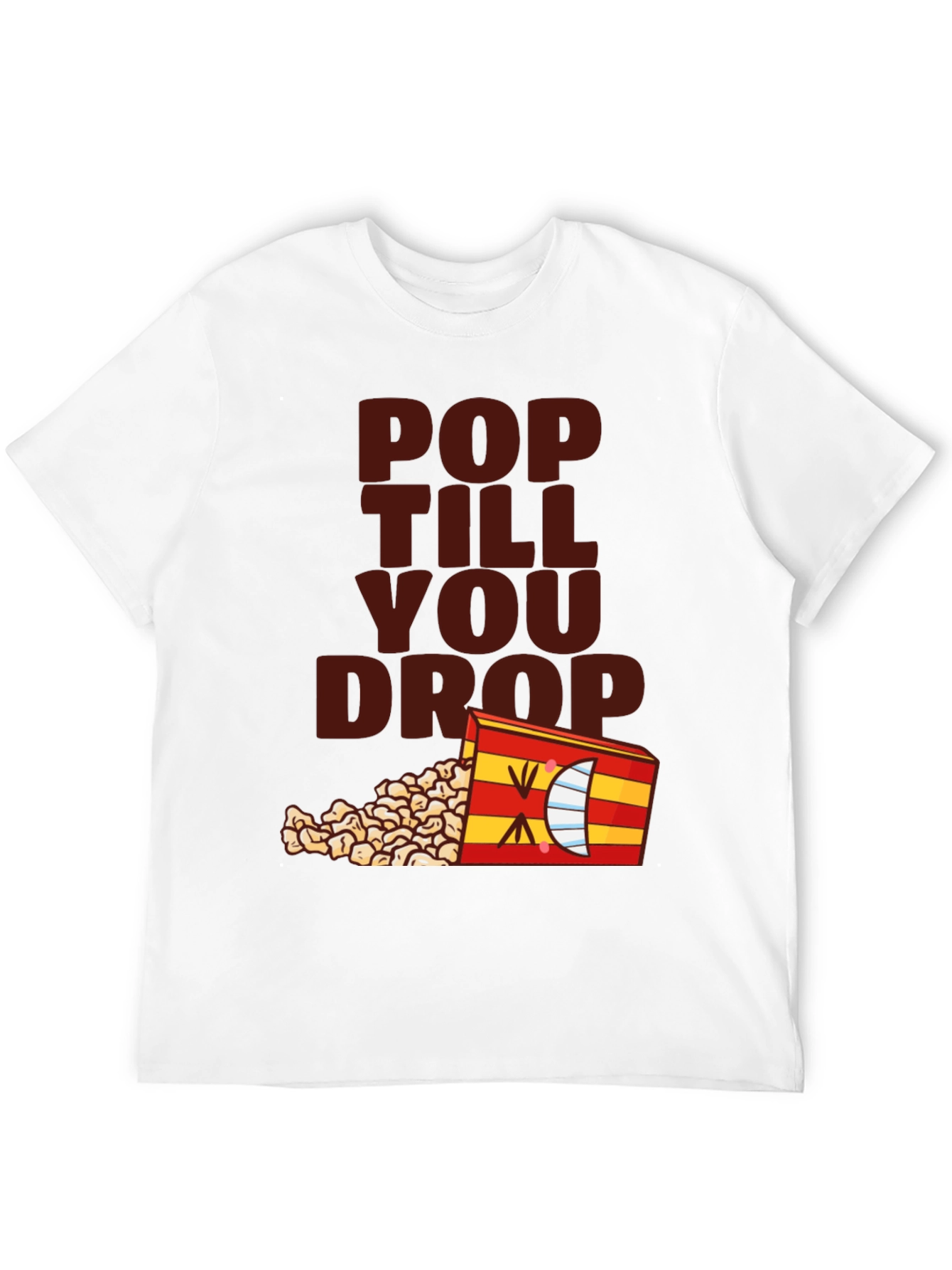 Black Pop Till You Drop T-Shirt - Black Novelty Tee view 12