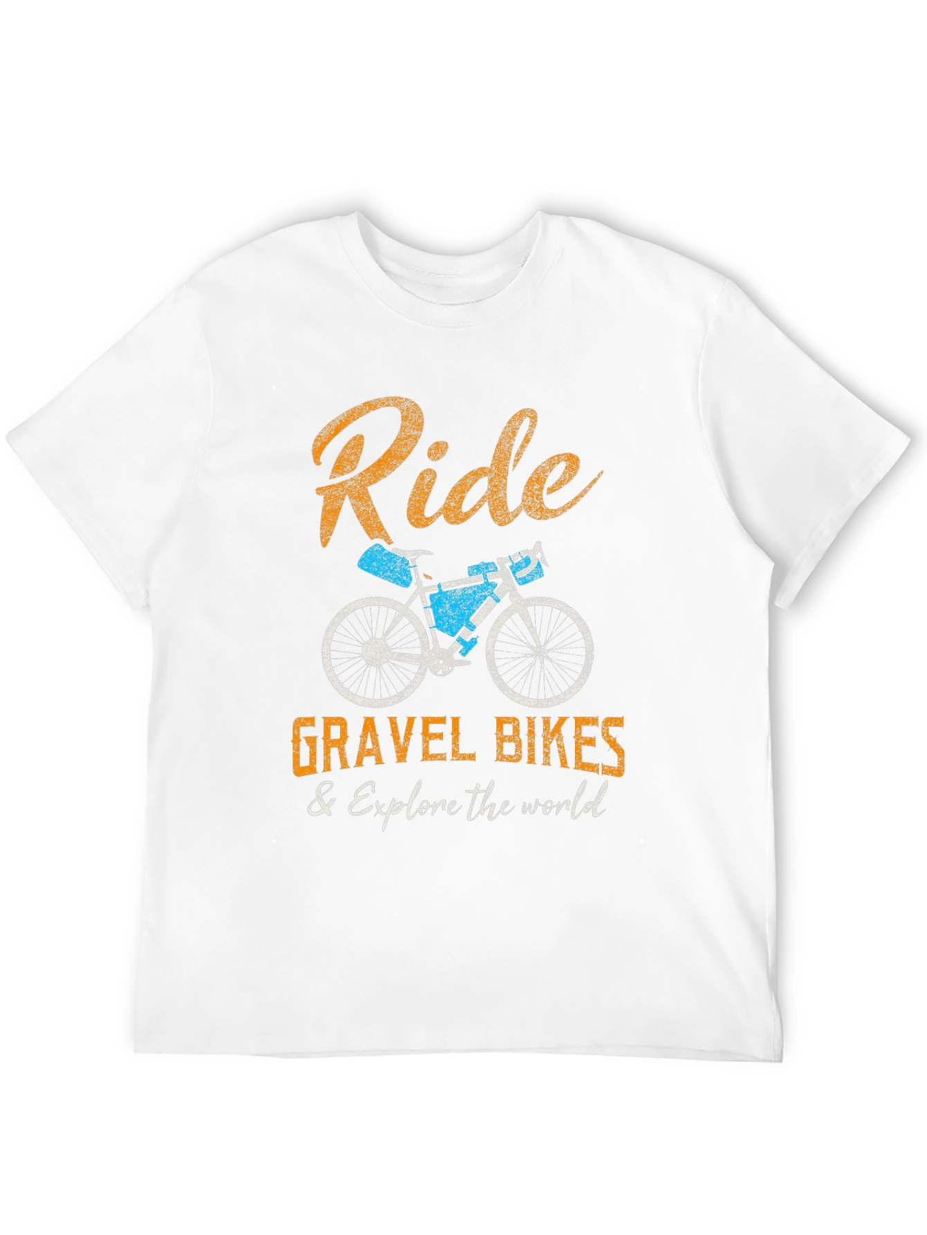 Black Ride Gravel Bikes & Explore T-Shirt view 12
