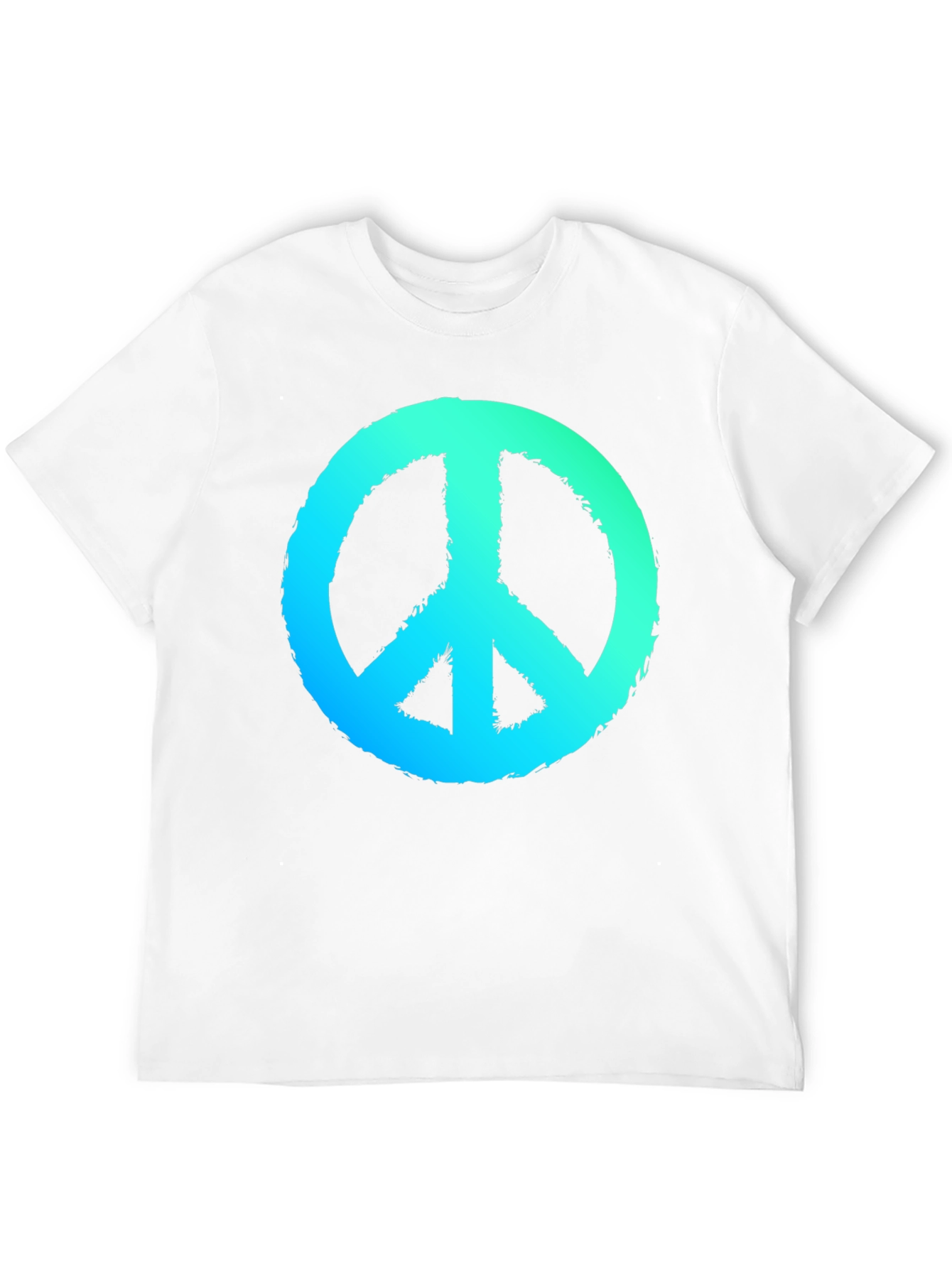 Black Peace Sign Graphic Black T-Shirt view 12