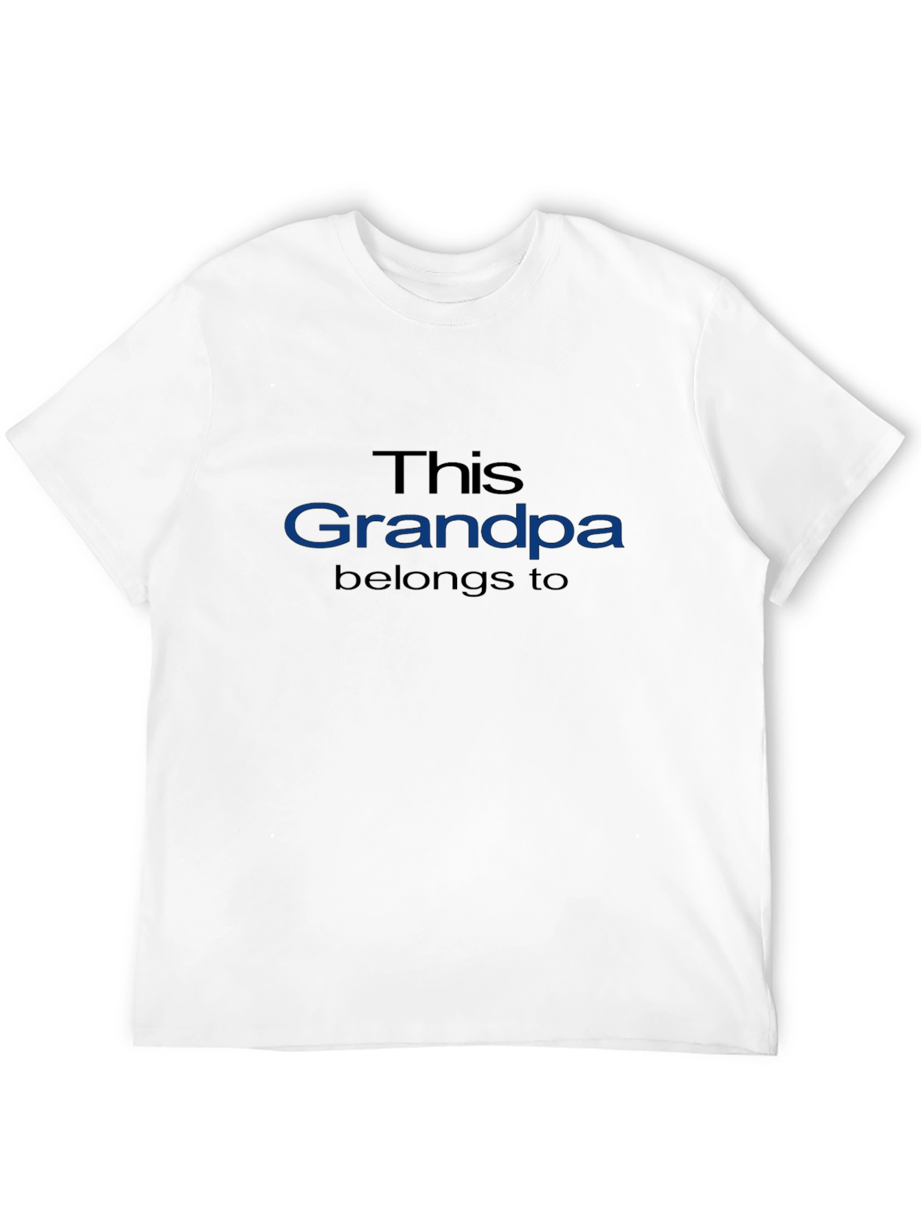Black This Grandpa Belongs To T-Shirt - Novelty Graphic Tee view 12
