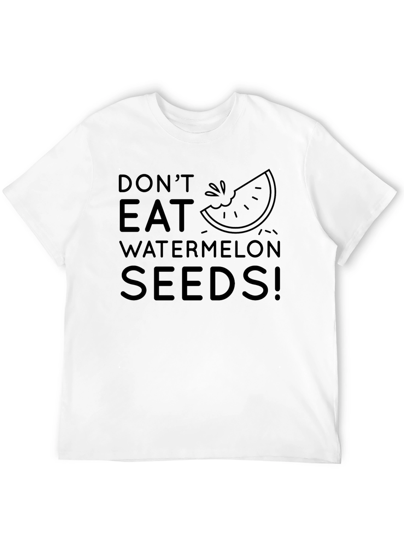 Black Don't Eat Watermelon Seeds! Novelty T-Shirt view 12