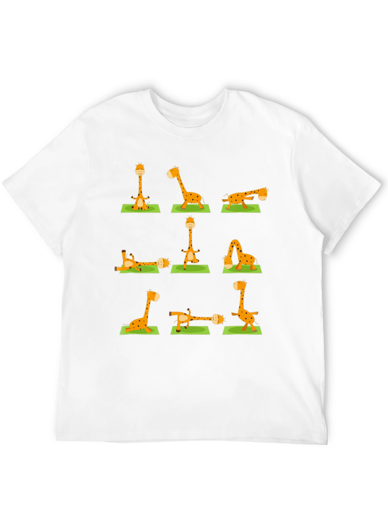 Black Yoga Giraffe T-Shirt - Zen Animal Tee view 12