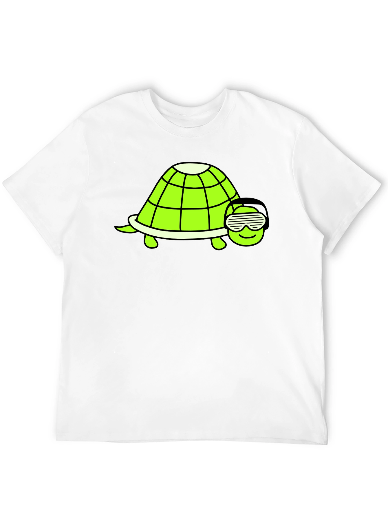Black Cool Turtle Graphic T-Shirt - Black view 12