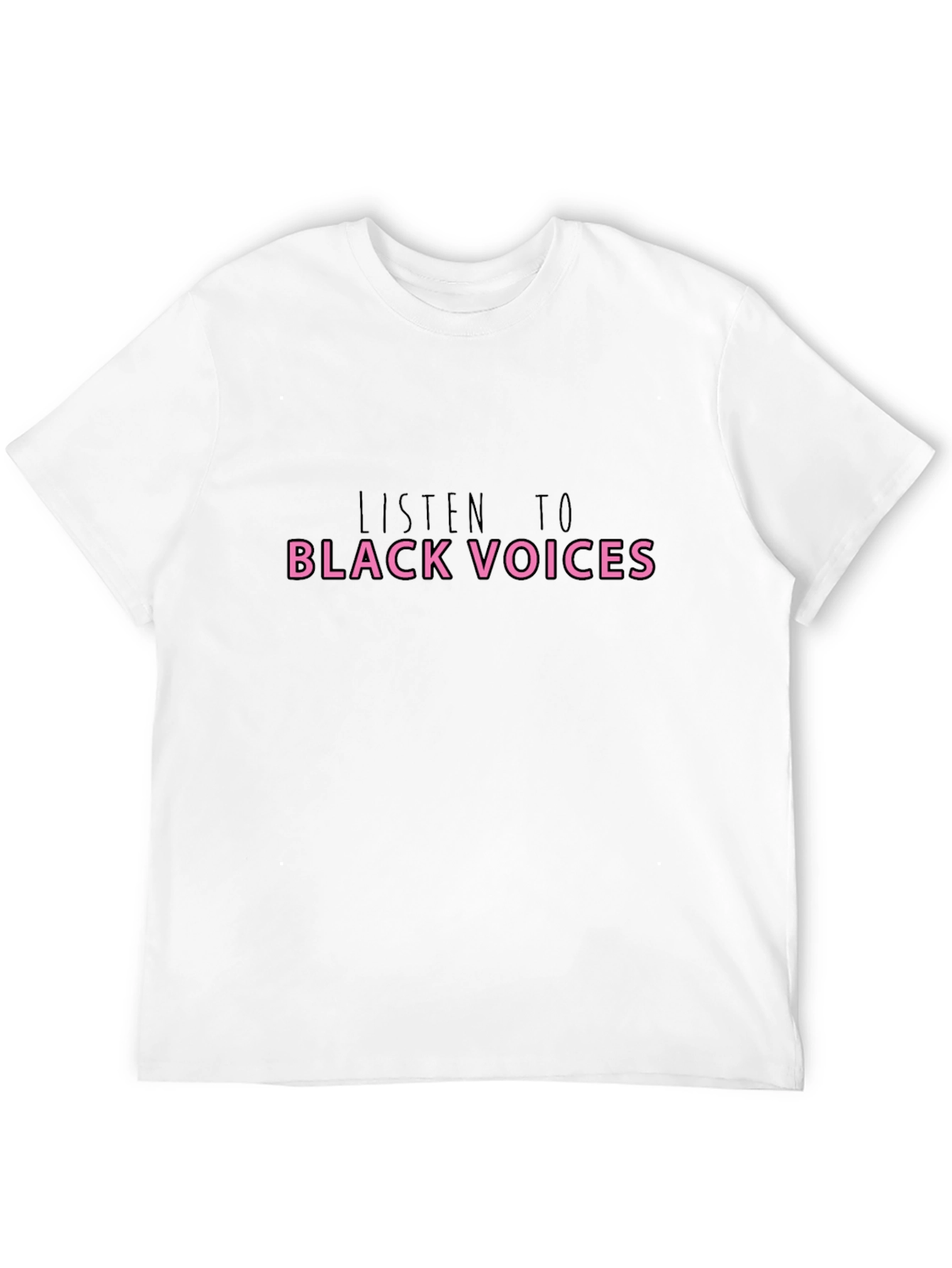 Black Listen to Black Voices Black T-Shirt view 12