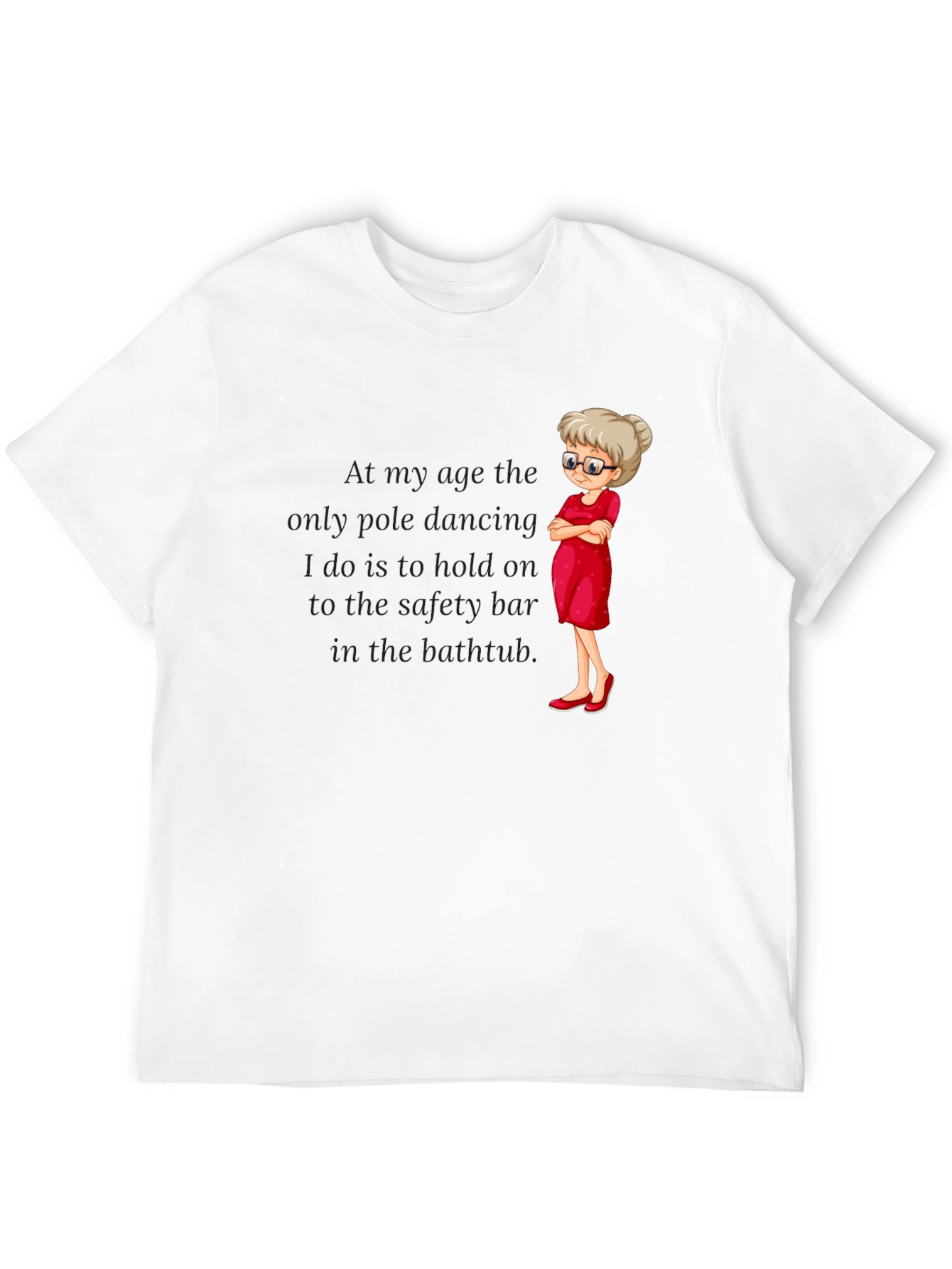 Black Funny Grandma Pole Dancing T-Shirt view 12