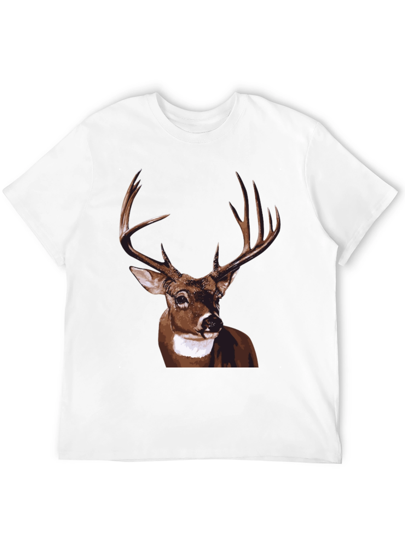 Black Deer Graphic Tee - Men's Black T-Shirt view 12