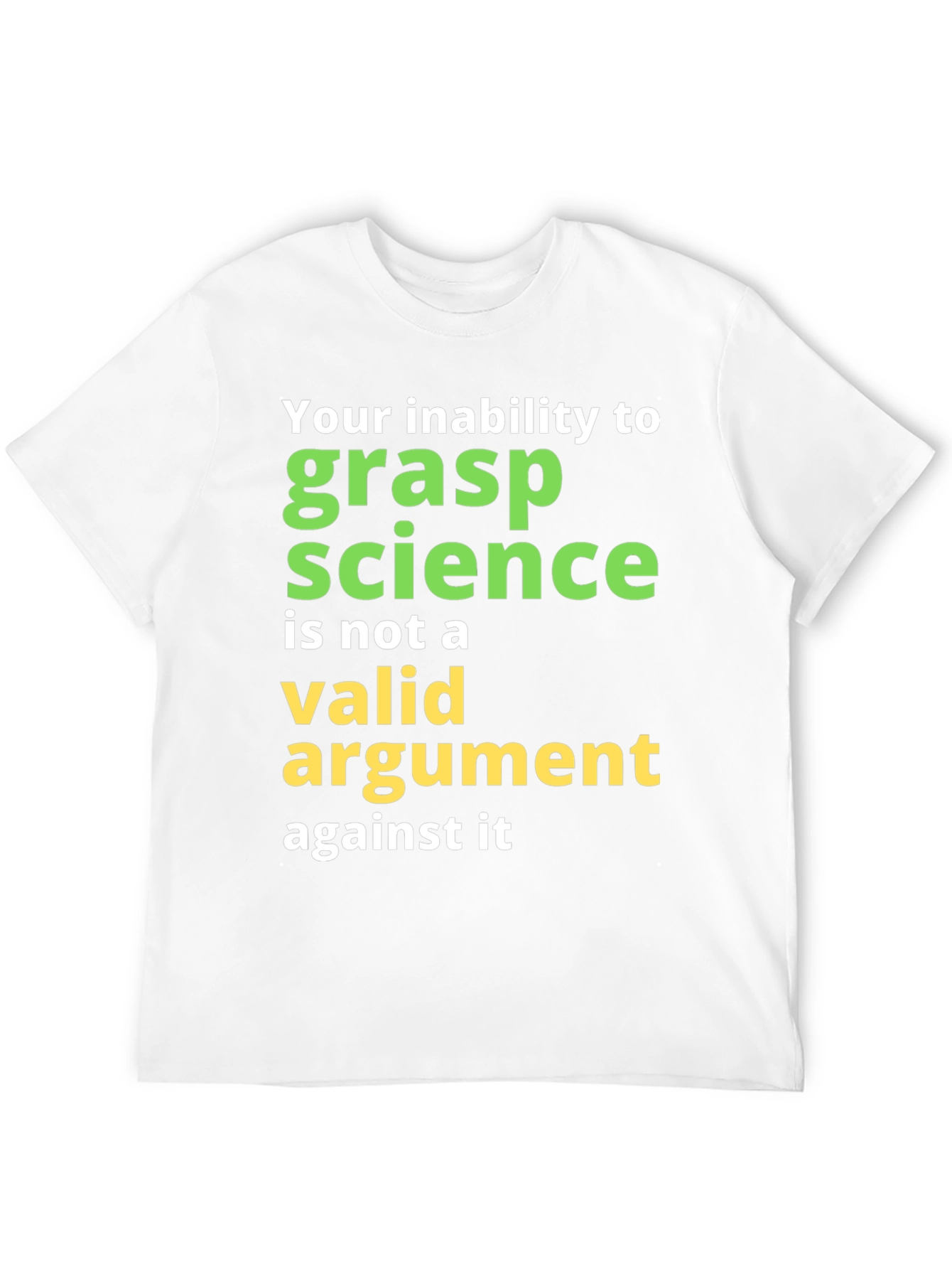 Black Science Humor T-Shirt: Grasp Science view 12