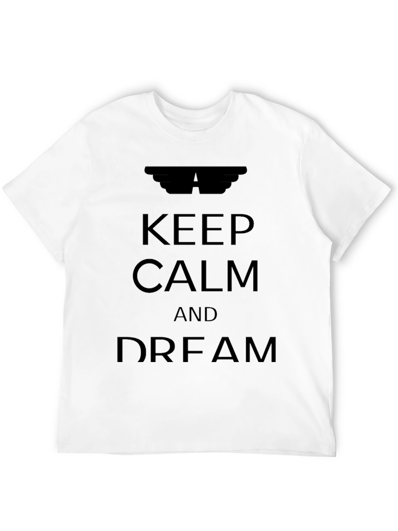 Black Keep Calm and Dream Black T-Shirt view 12