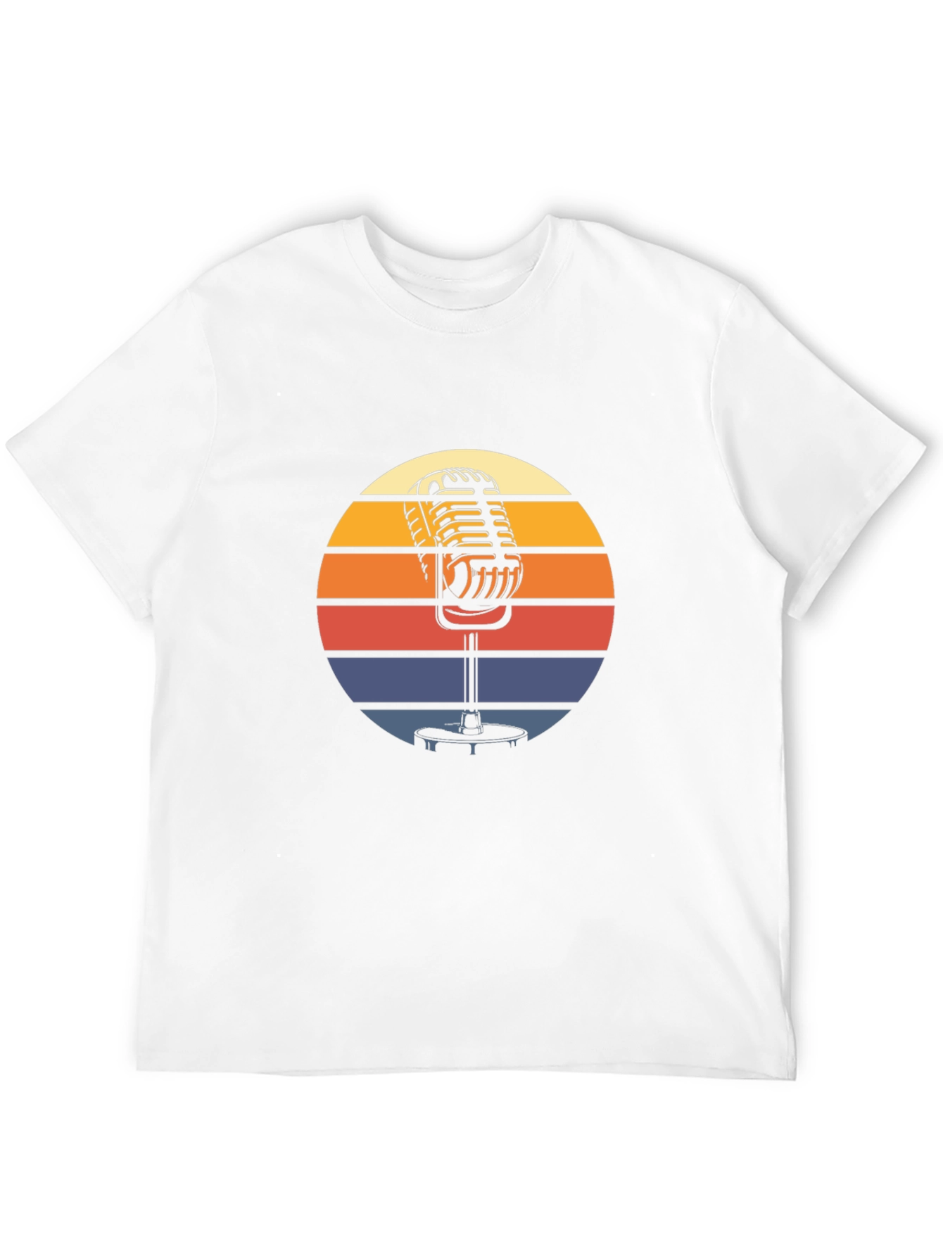 Black Retro Microphone T-Shirt - Vintage Style Graphic Tee view 12