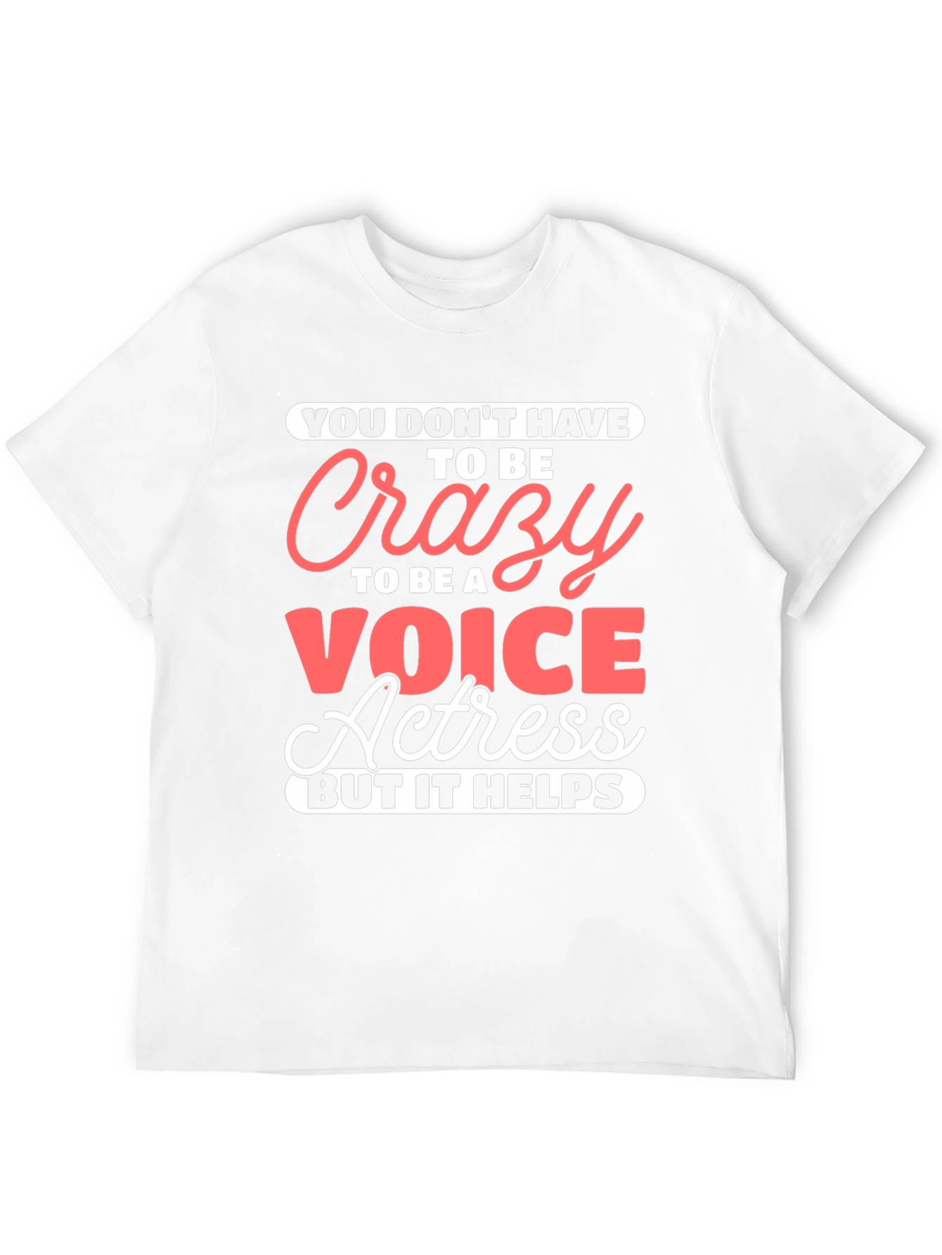 Black Crazy Voice Actress Graphic Tee view 12
