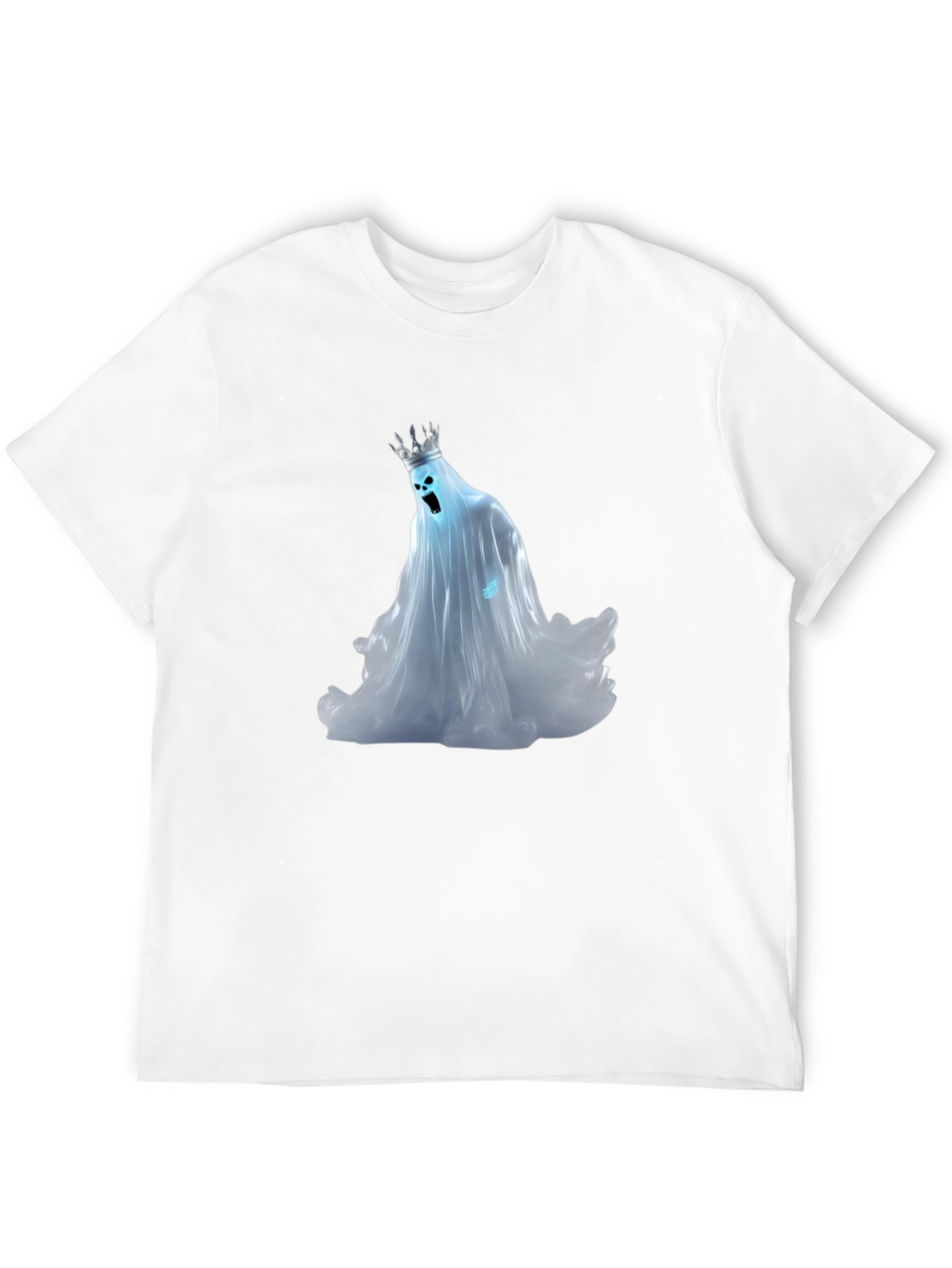 Black Ghost King Graphic Tee - Black Cotton Shirt view 12