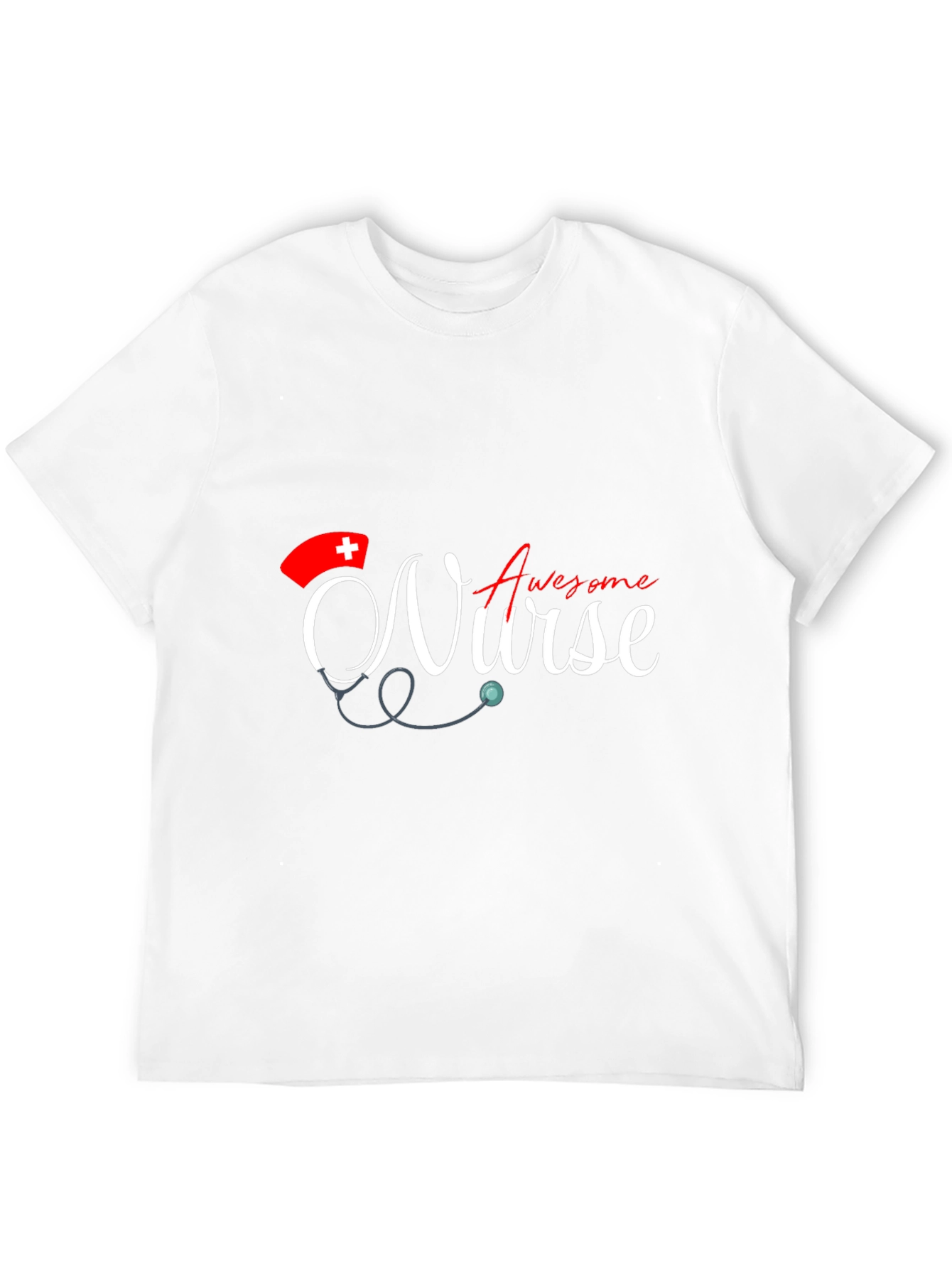 Black Awesome Nurse T-Shirt - Stylish Graphic Tee for Nurses view 12