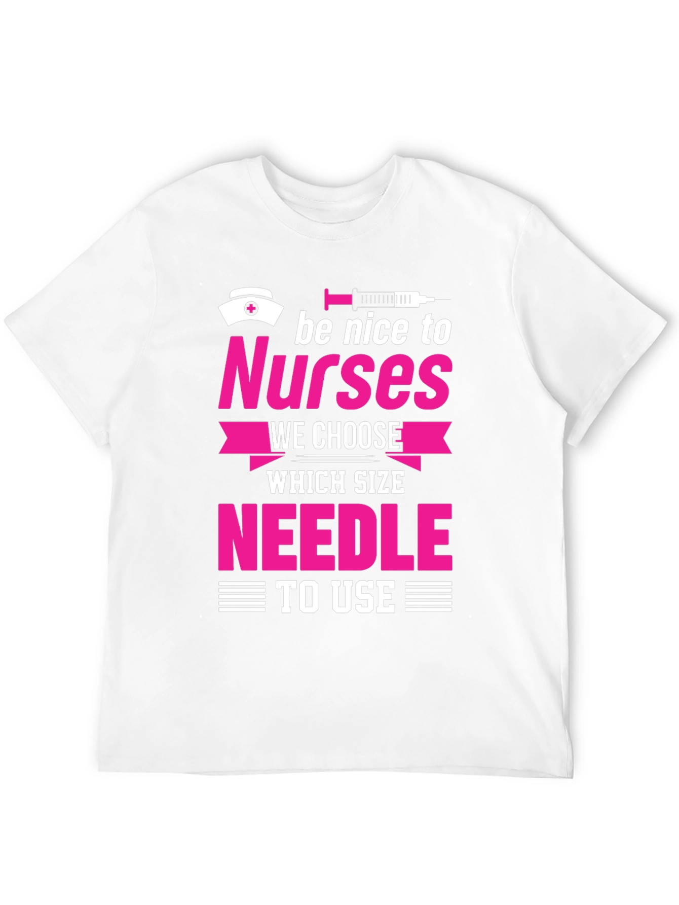 Black Funny Nurse T-Shirt - Be Nice To Nurses view 12