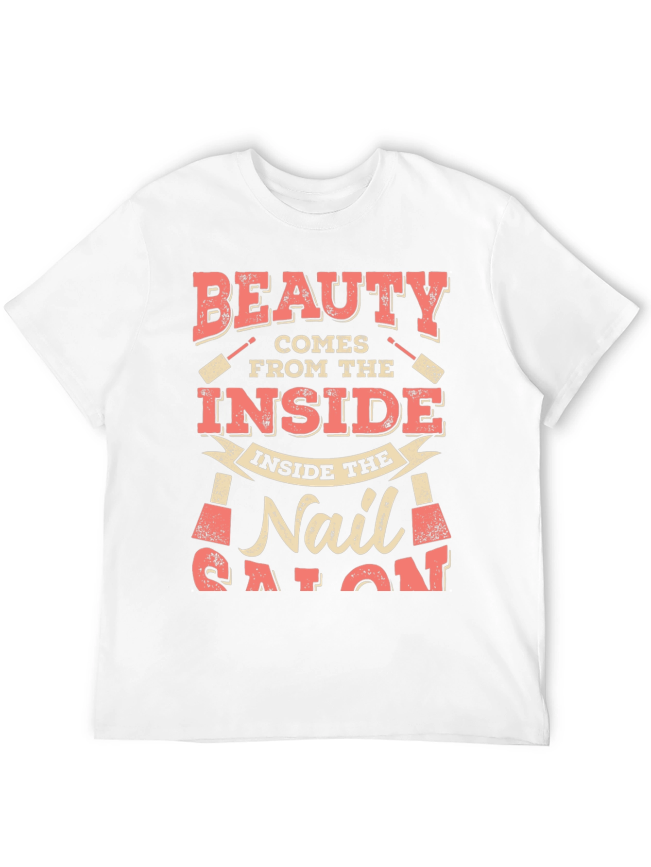 Black Beauty Comes From the Inside Nail Salon T-Shirt view 12