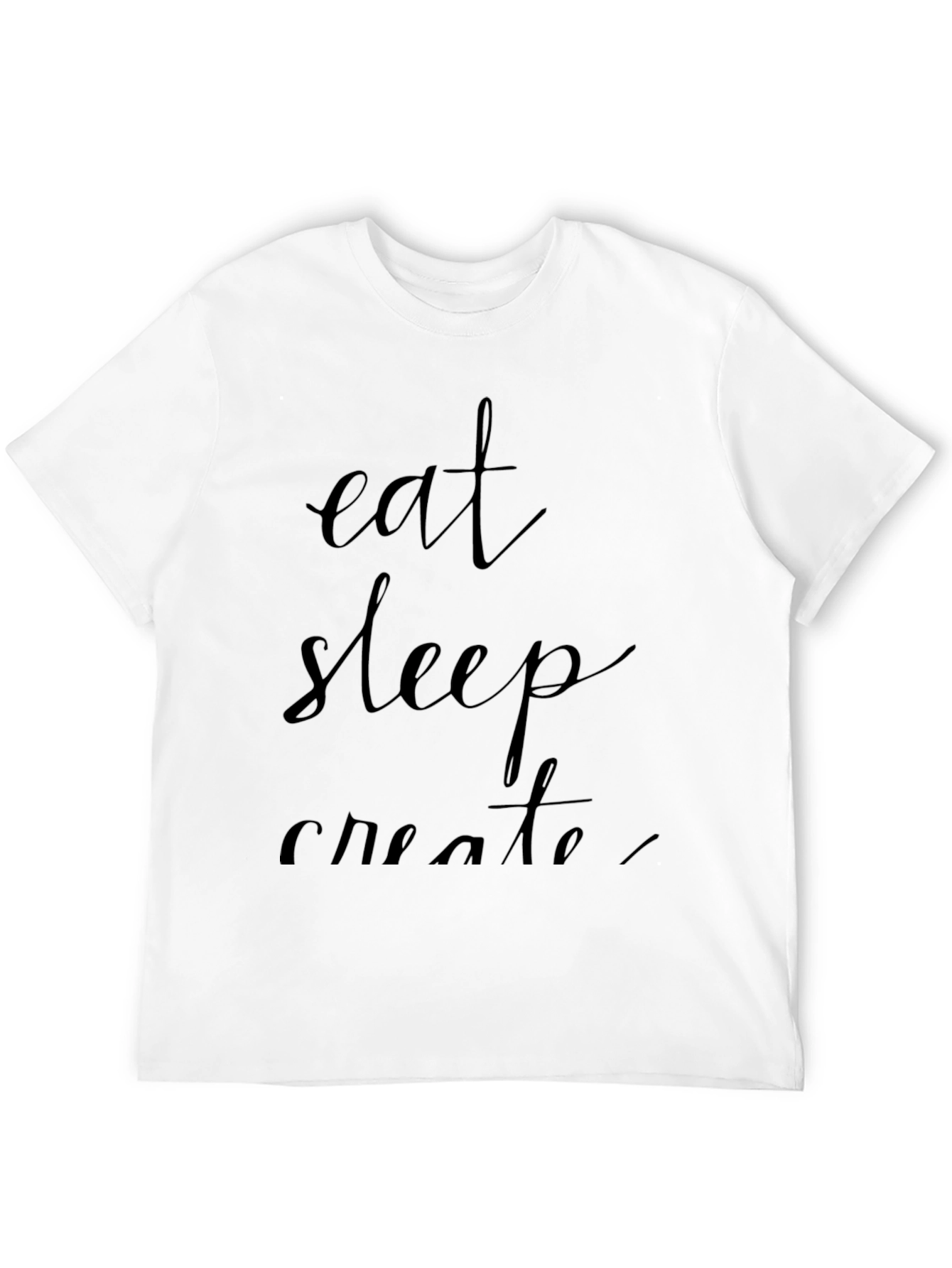 Black Eat Sleep Create T-Shirt view 12