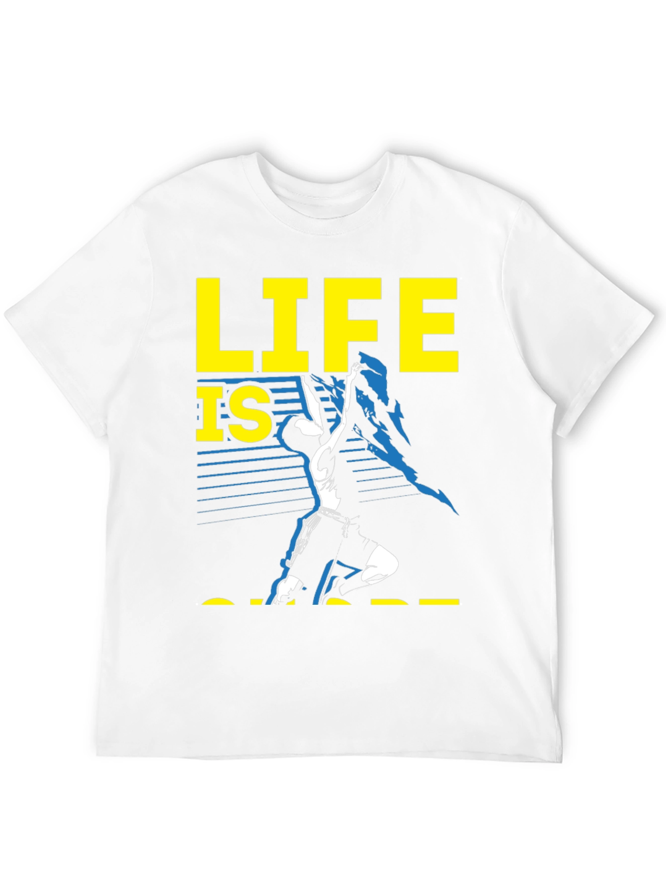 Black Life is Short T-Shirt Graphic Tee view 12