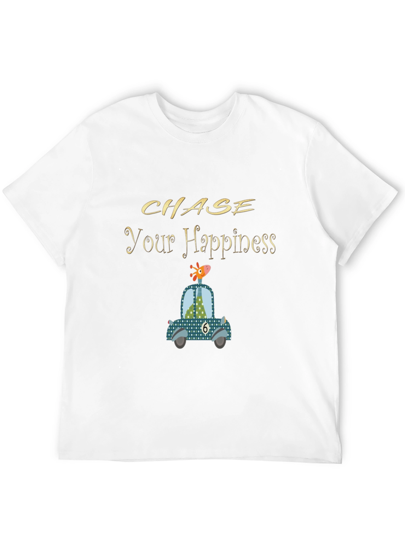 Black Chase Your Happiness Graphic Tee view 12