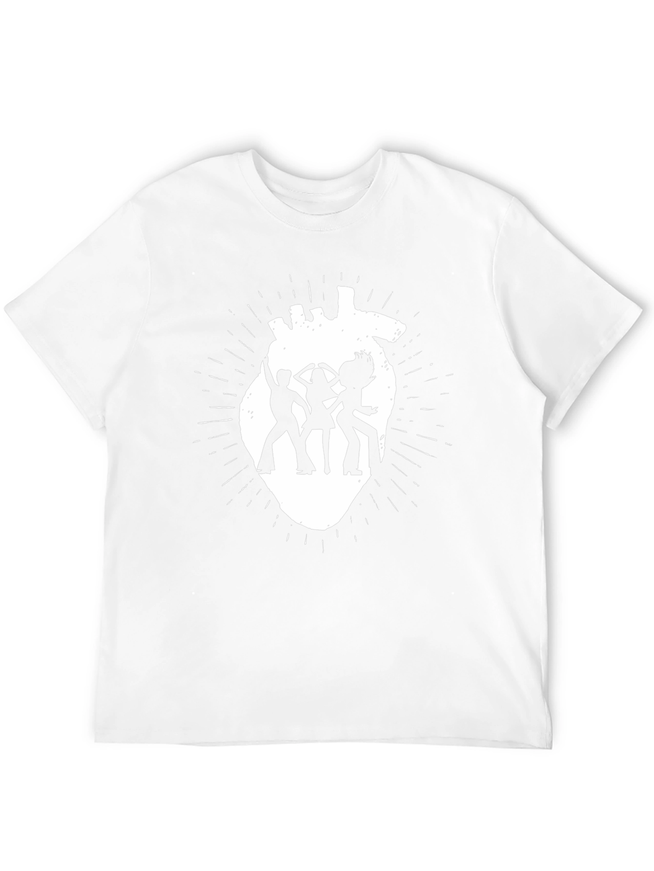 Black Retro Disco Heartbeat T-Shirt view 12