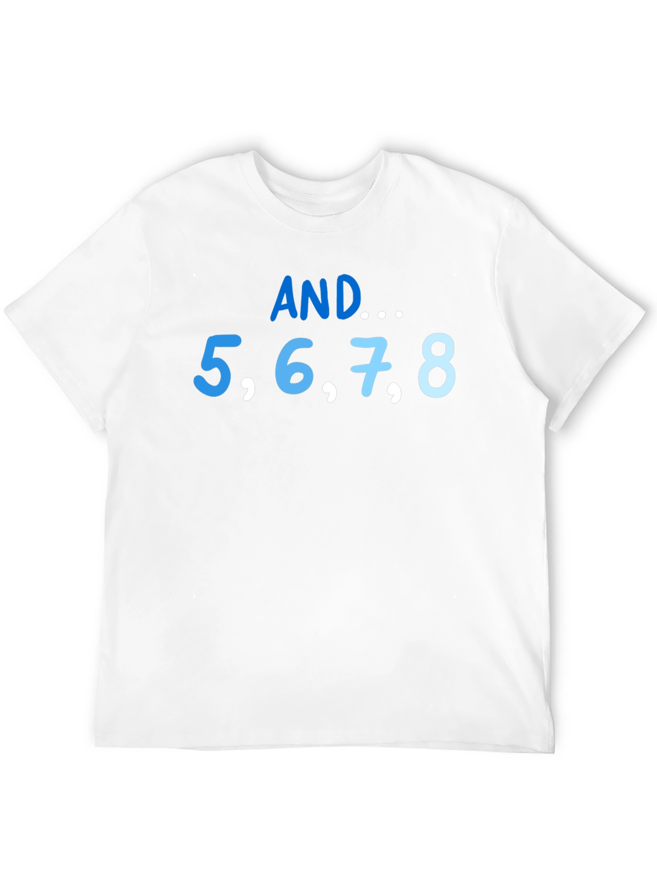 Black AND... 5,6,7,8 Dance T-Shirt view 12