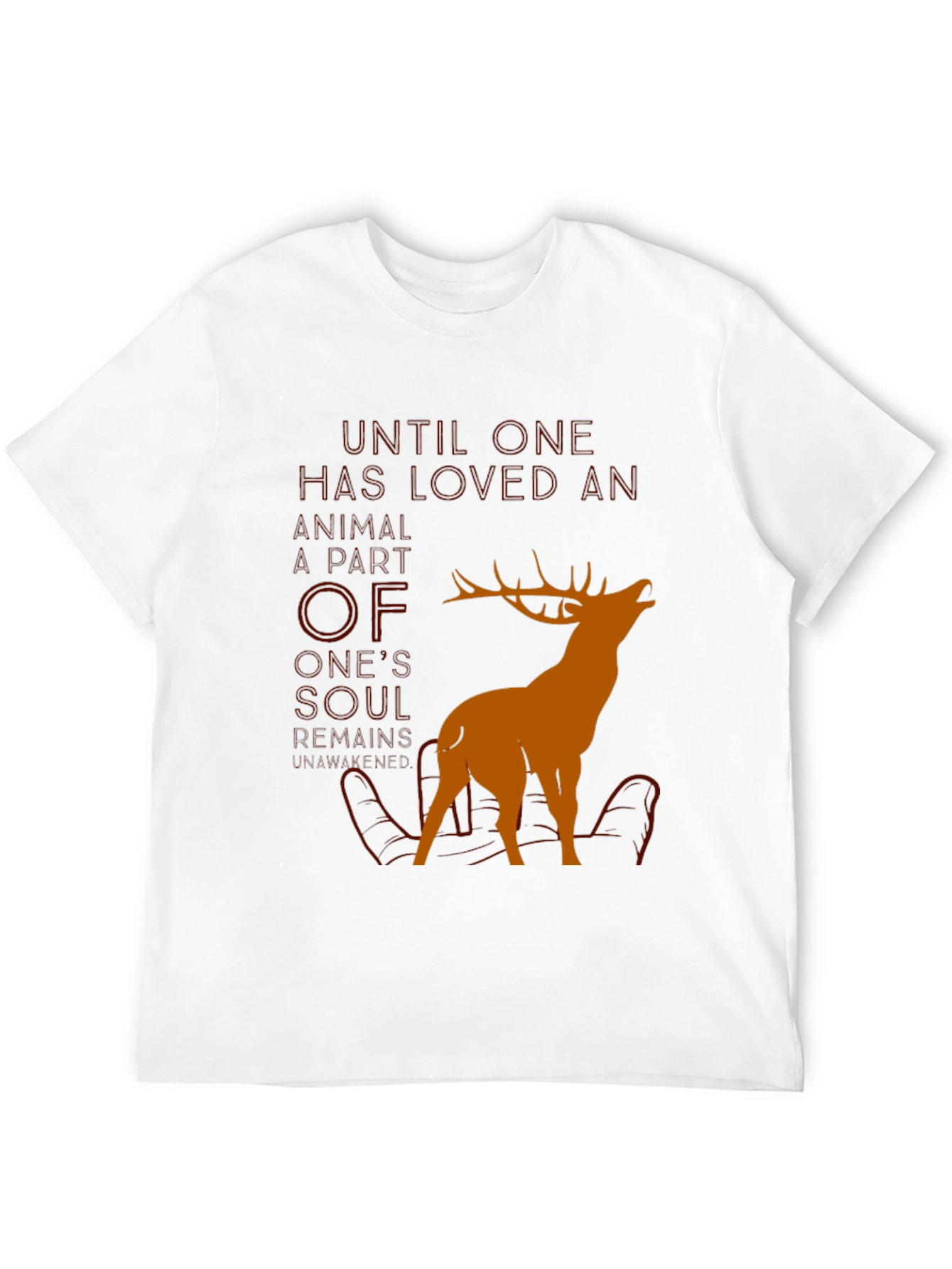 Black Wildlife Lover Graphic Tee - "Until One Has Loved" view 12