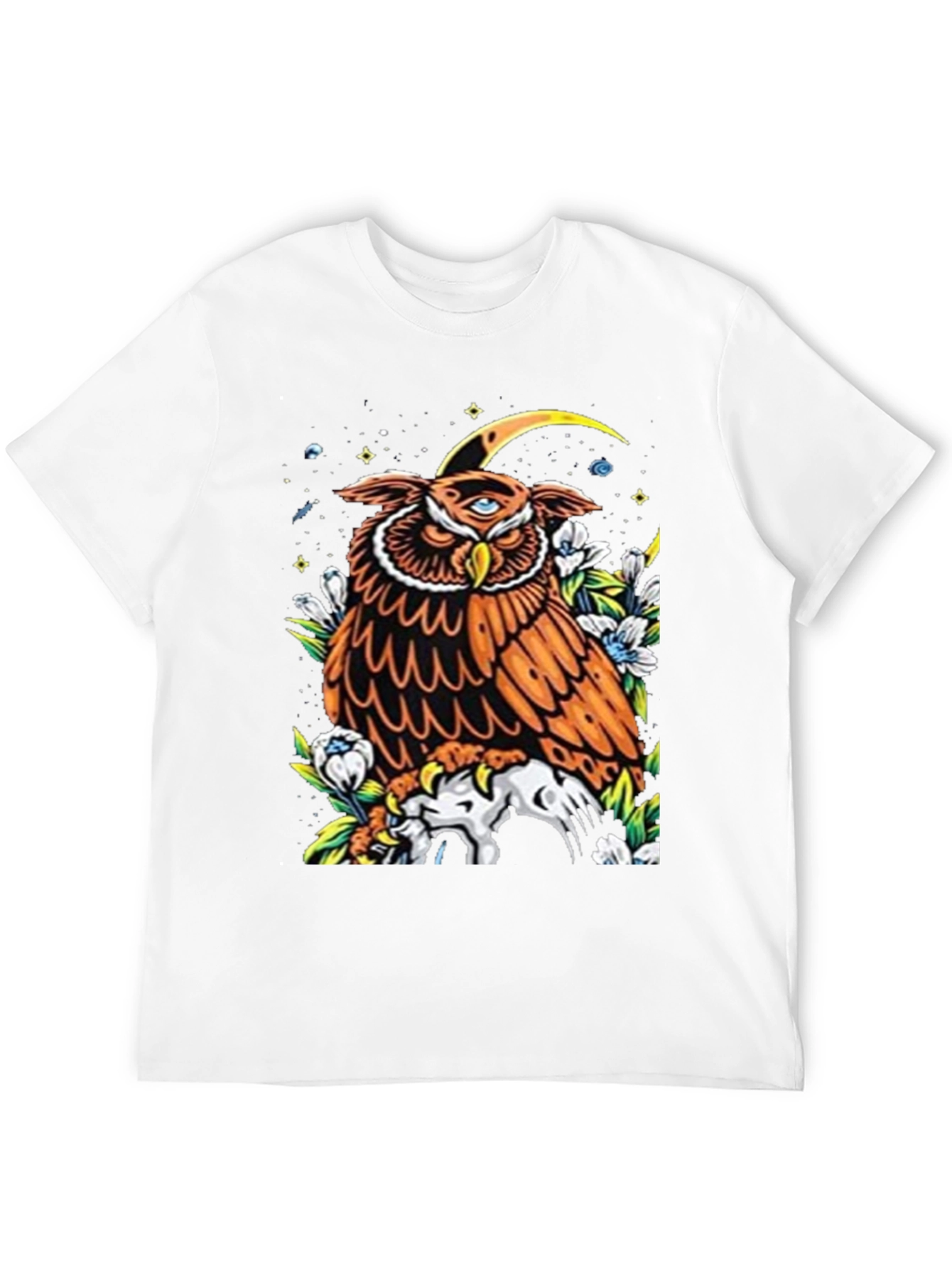 Black Mystic Owl Graphic Tee - Third Eye Design view 12