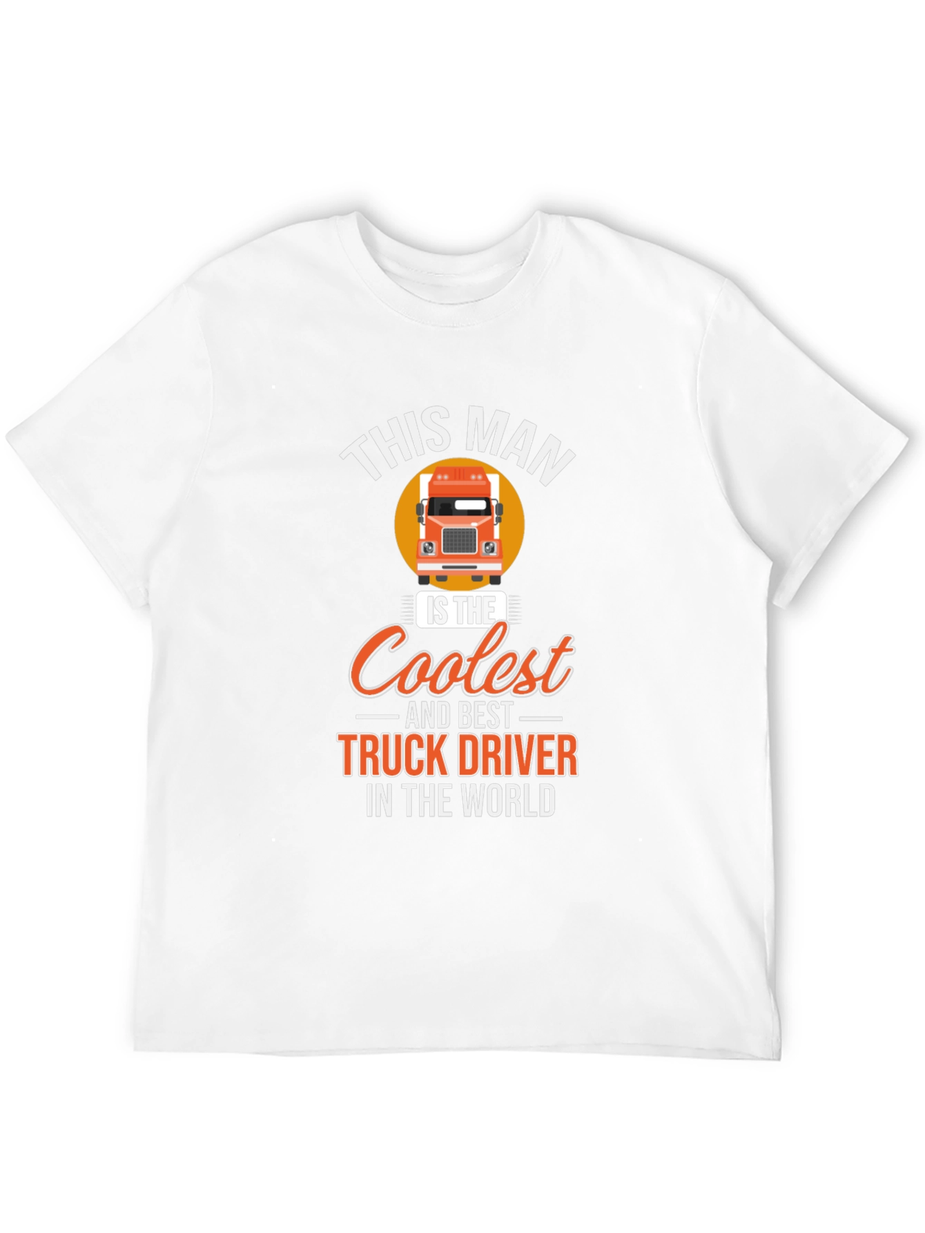 Black Coolest Truck Driver T-Shirt - Black Cotton Tee view 12