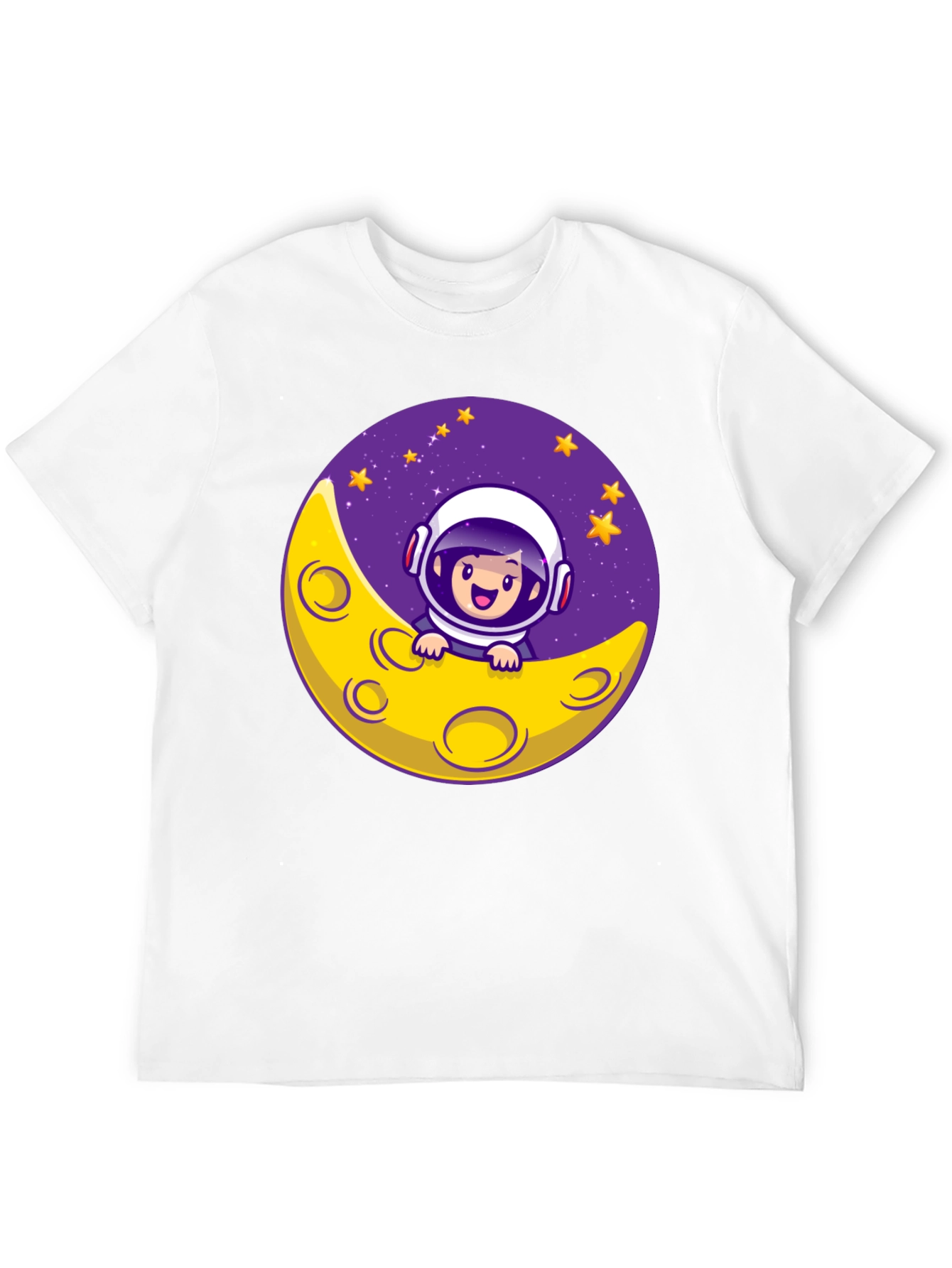 Black Astronaut Moon T-Shirt view 12