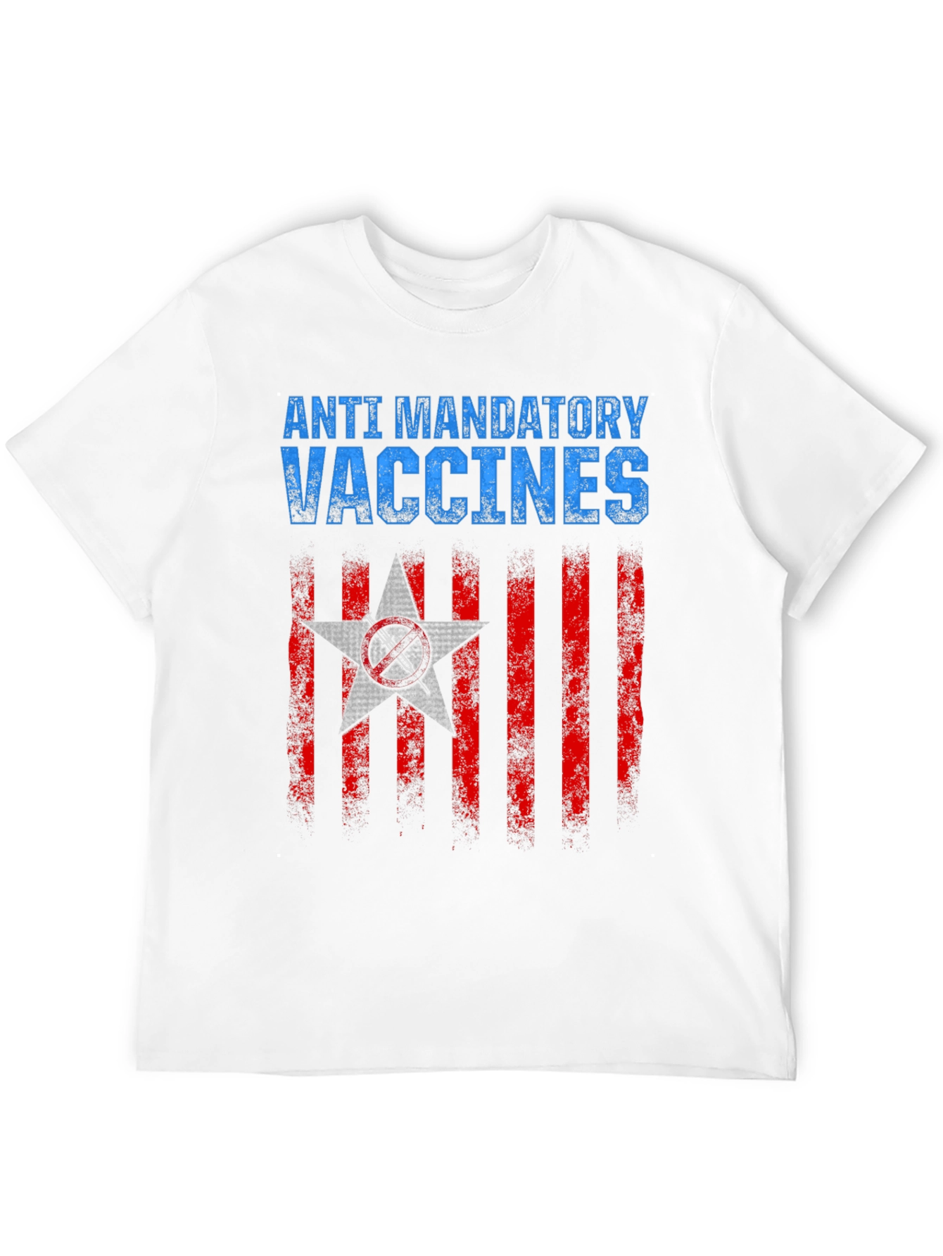 Black Anti Mandatory Vaccines T-Shirt Black Cotton view 12