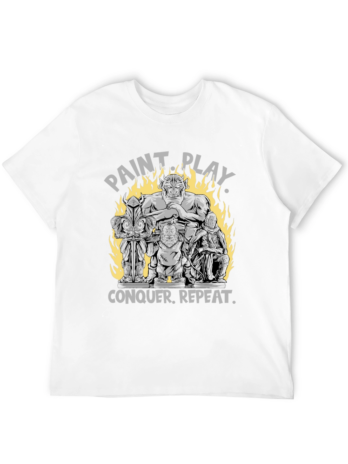 Black Paint Play Conquer Repeat T-Shirt view 12
