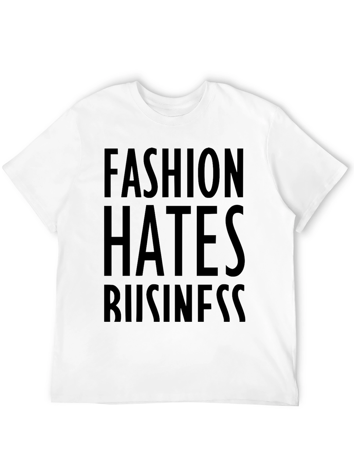Black Fashion Hates Business Graphic Tee view 12