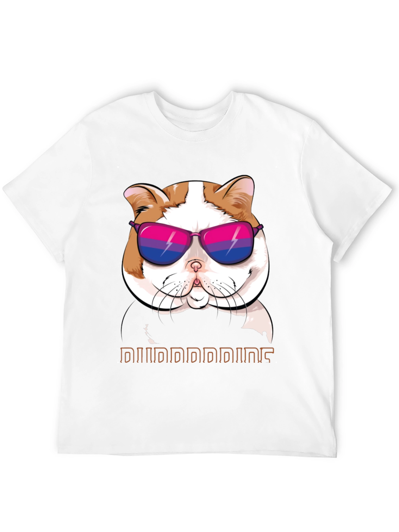 Cool Cat T-Shirt: Bi Pride Sunglasses - 12