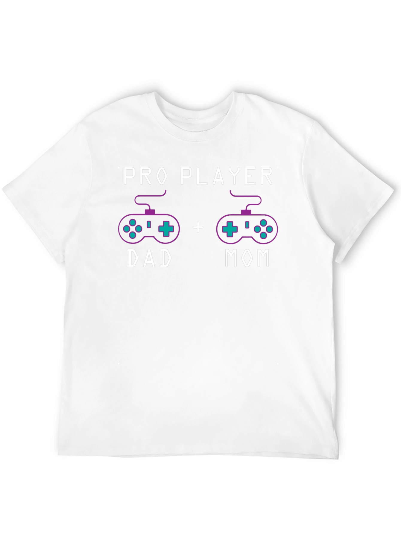 Black Pro Player Dad + Mom T-Shirt Gaming Parents view 12