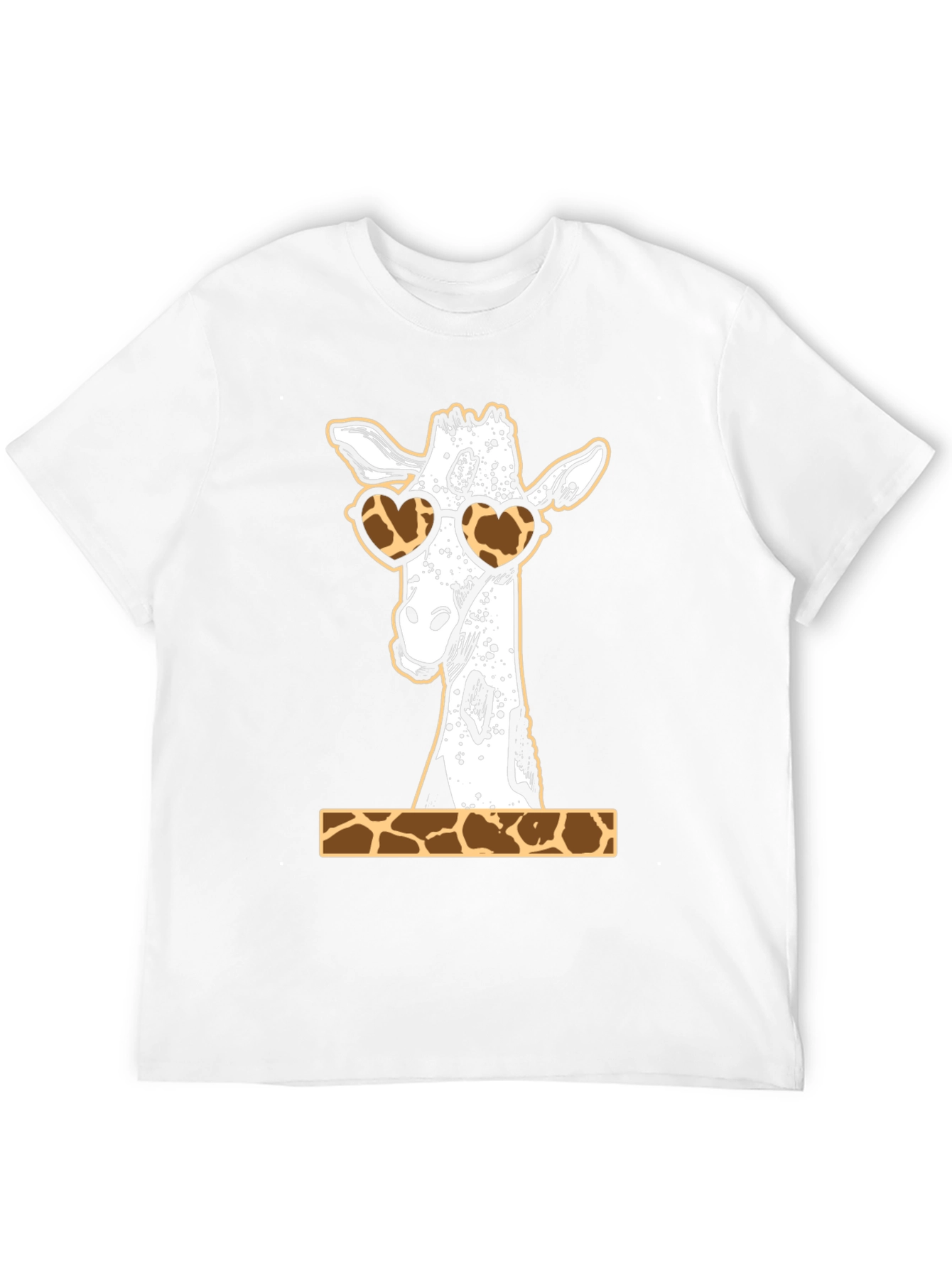 Black Giraffe Heart Sunglasses Graphic Tee view 12