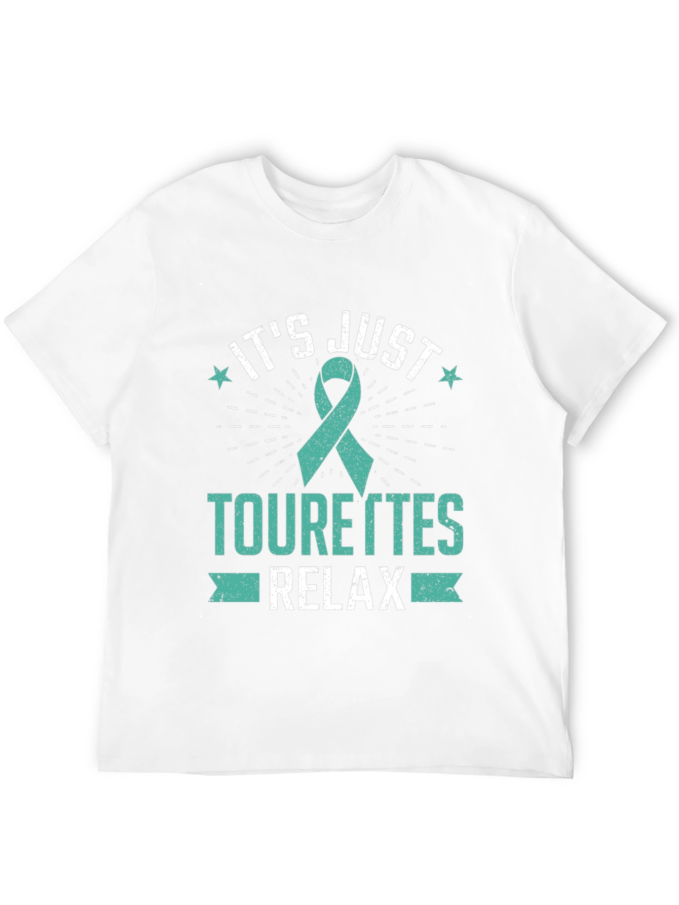 Black Tourette's Awareness T-Shirt - Relax view 12