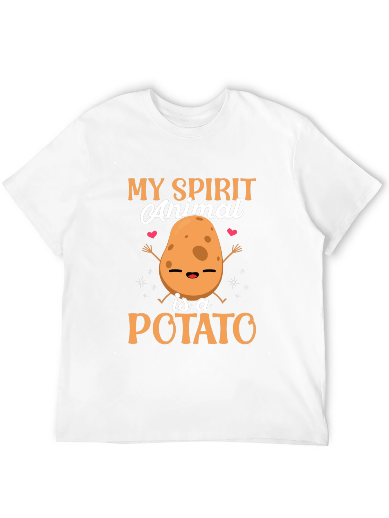 Black My Spirit Animal is a Potato T-Shirt view 12