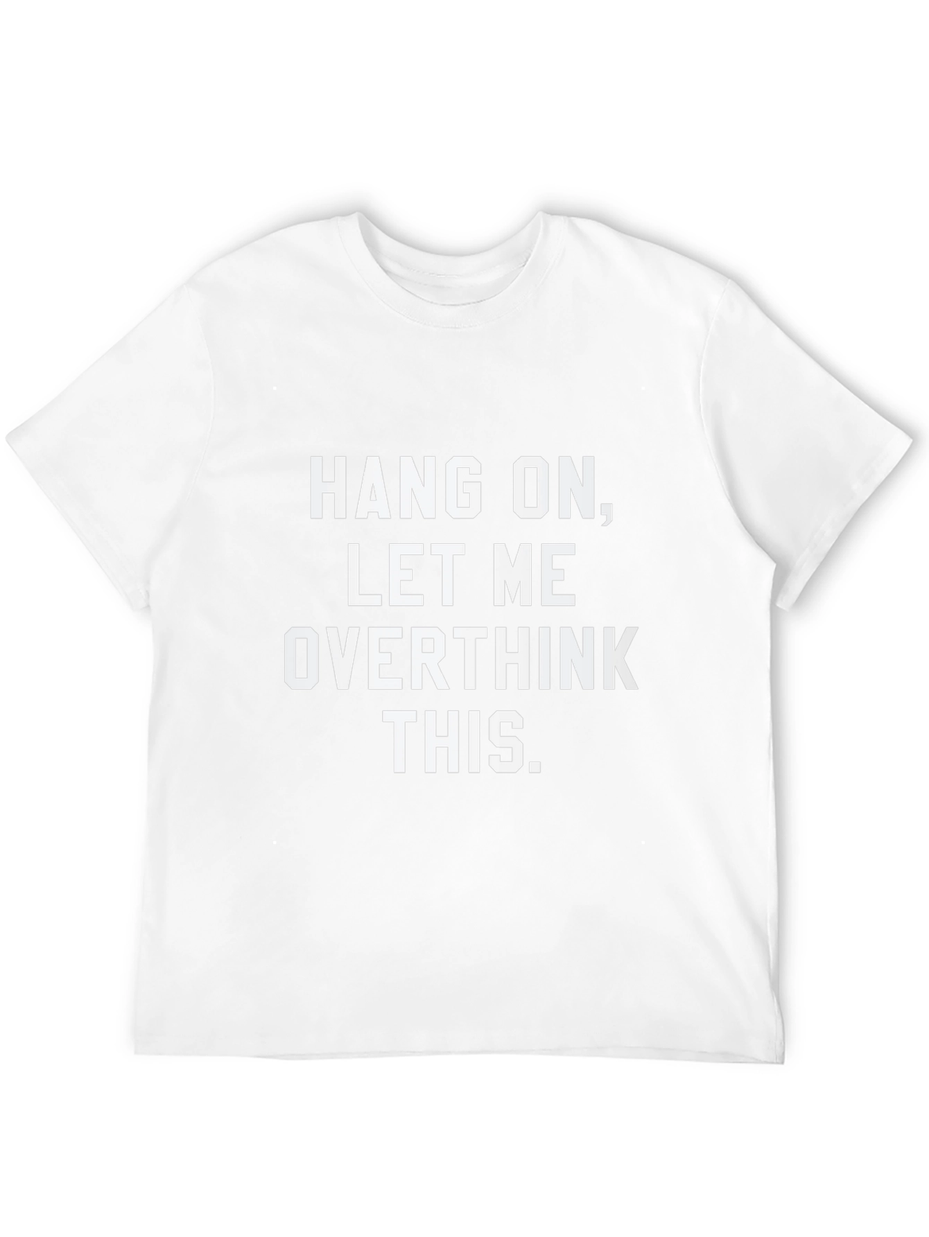 Black Overthinker Black Graphic T-Shirt view 12