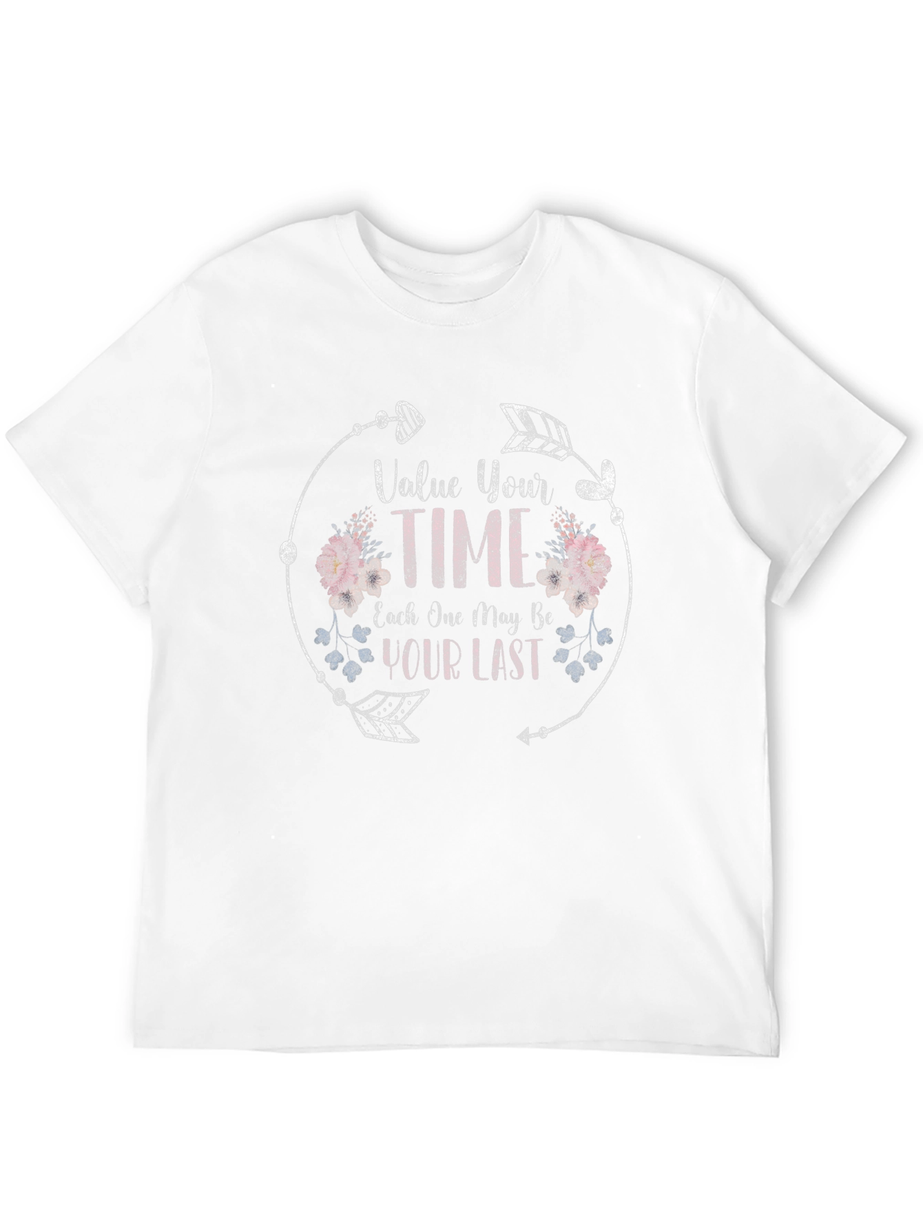 Black Value Your Time Graphic T-Shirt view 12