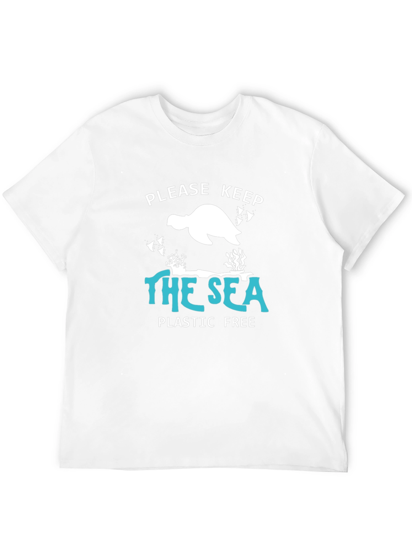 Black Keep the Sea Plastic Free Graphic Tee view 12
