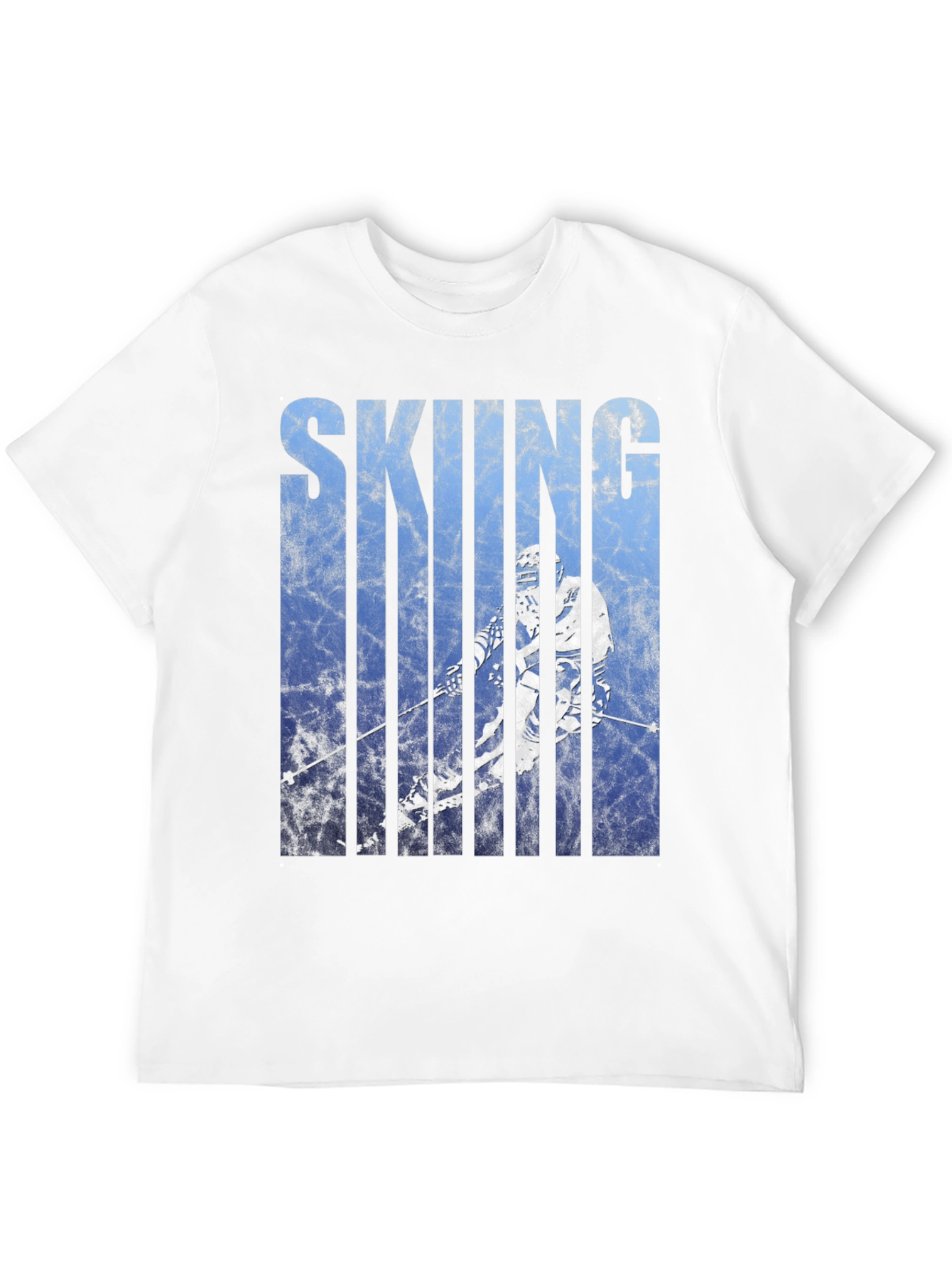 Black Skiing Graphic Tee - Black Cotton Blend view 12