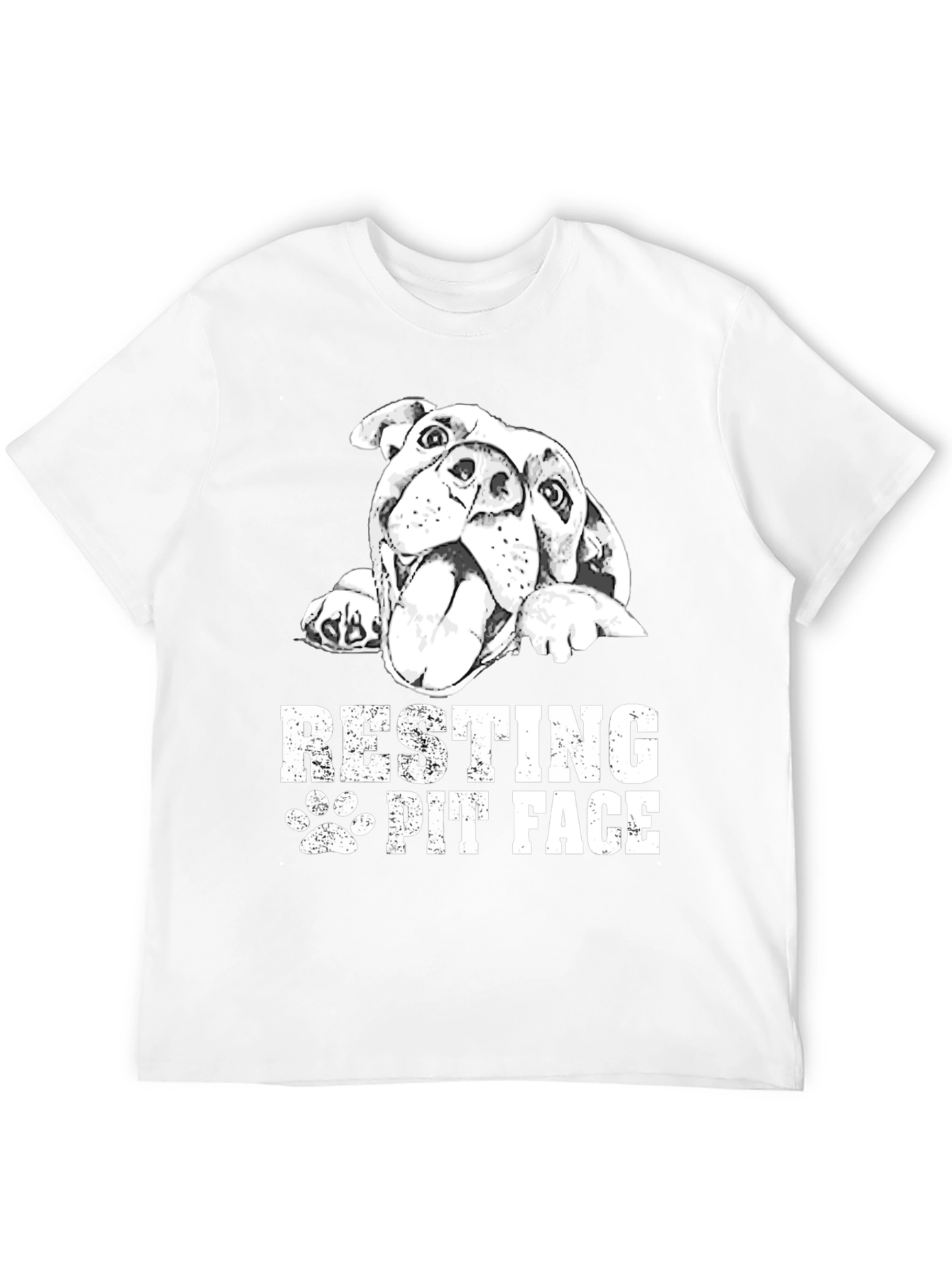 Black Resting Pit Face Black T-Shirt view 12