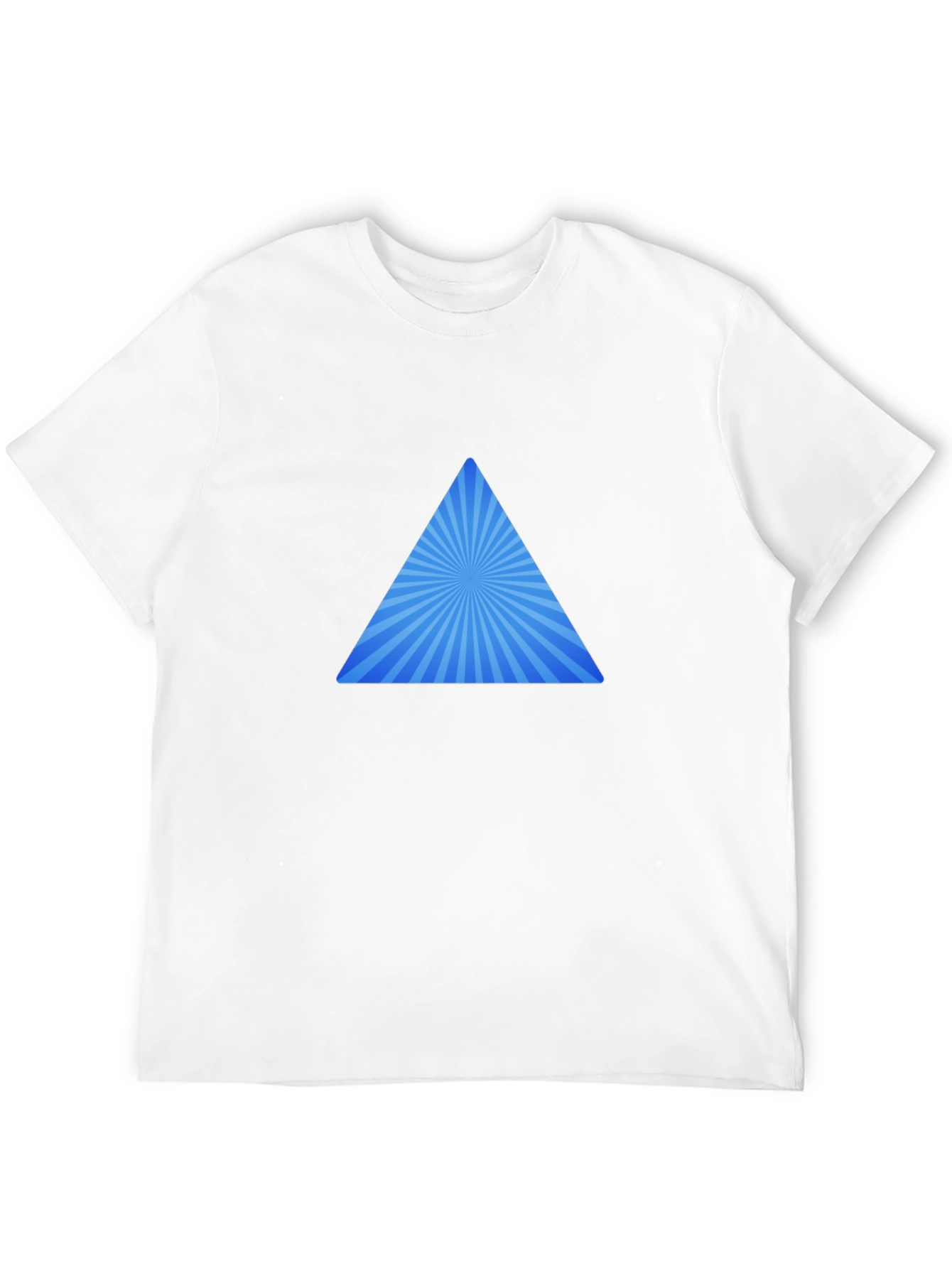 Black Triangle Burst Graphic Tee - Stylish Casual Wear view 12